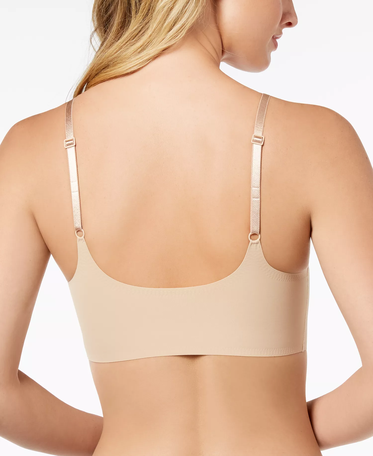 Women's Invisibles Comfort Lightly Lined Retro Bralette QF4783 - Bare (Nude 5) - L