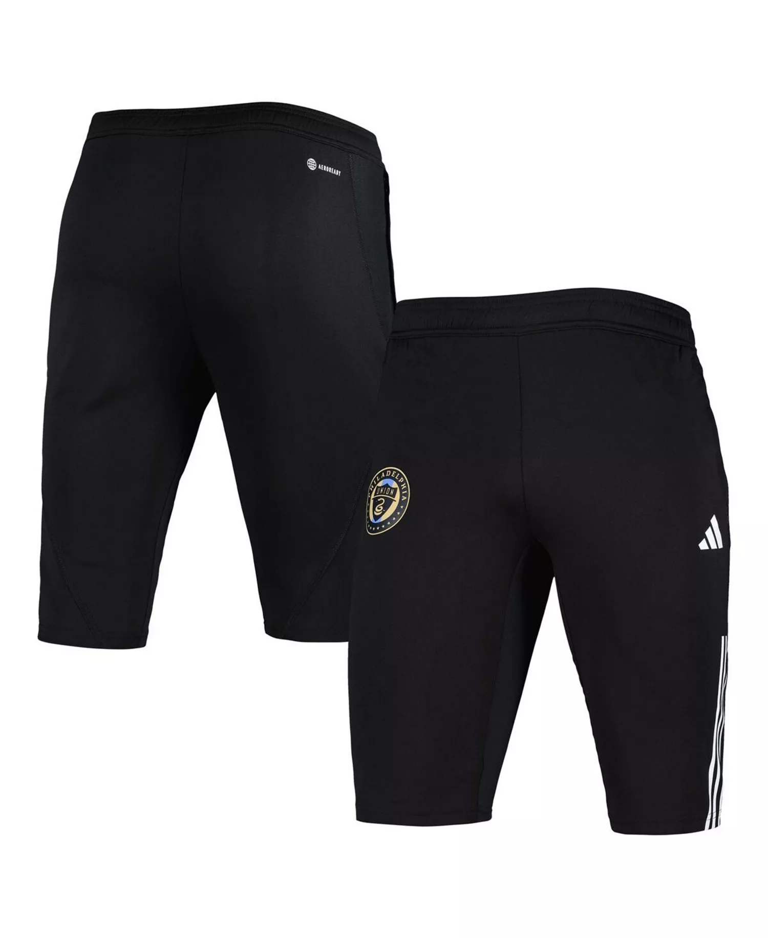 Men's Black Philadelphia Union 2023 On-Field Training AEROREADY Half Pants - Black - 2XL