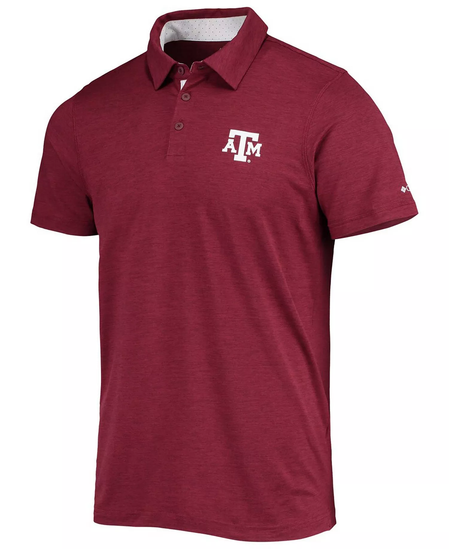 Men's Maroon Texas A&M Aggies Tech Trail Space-Dye Omni-Shade Polo Shirt - Tam  Deep - XXL
