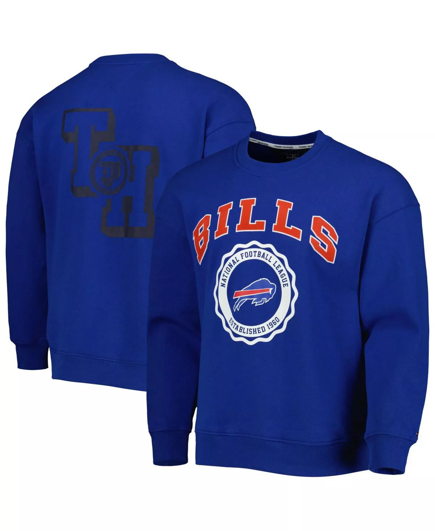 Men's Royal Buffalo Bills Ronald Crew Sweatshirt - Royal - 2XL