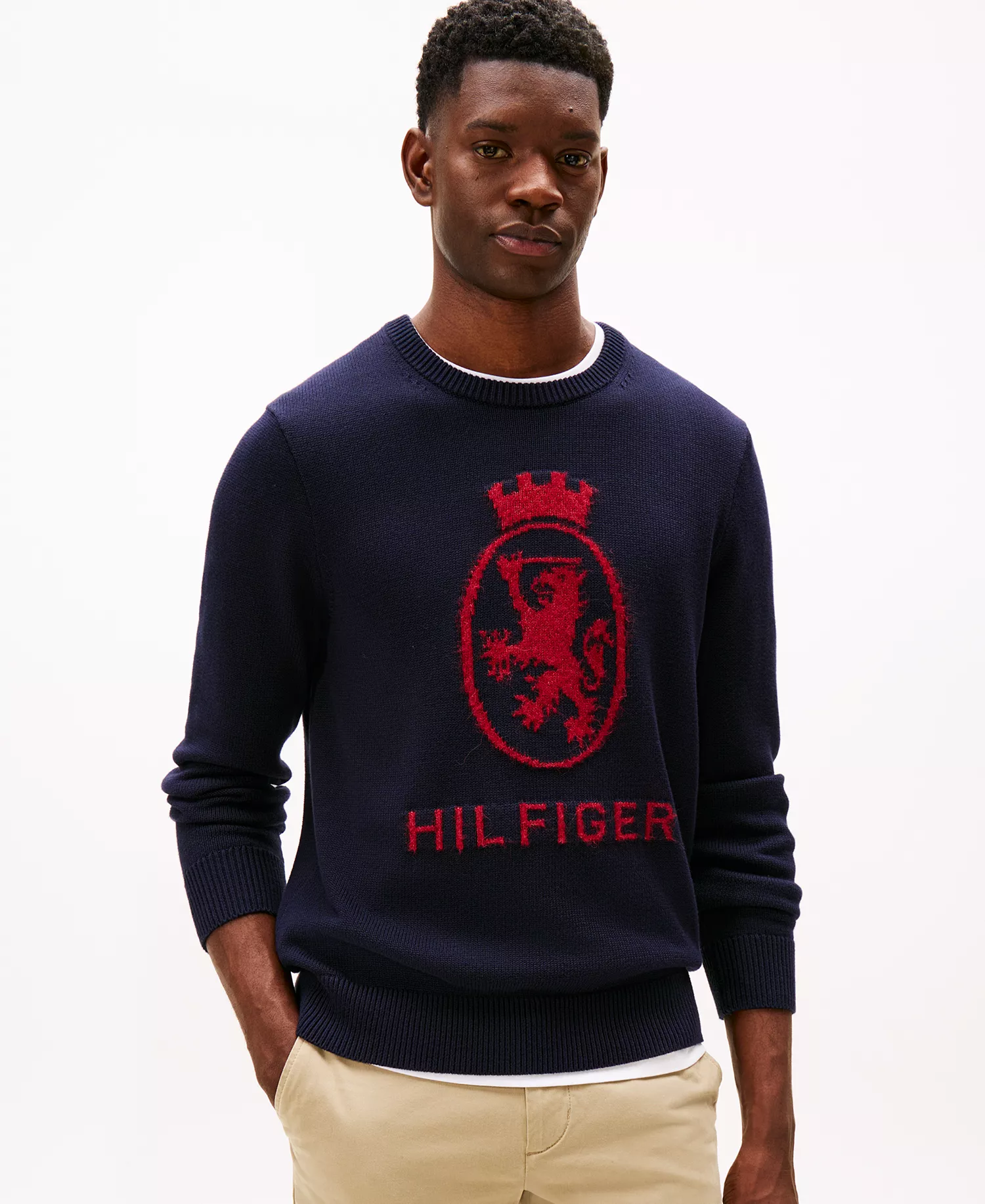 Men's Gifting Crest Crewneck Sweater - Desert Sky - L