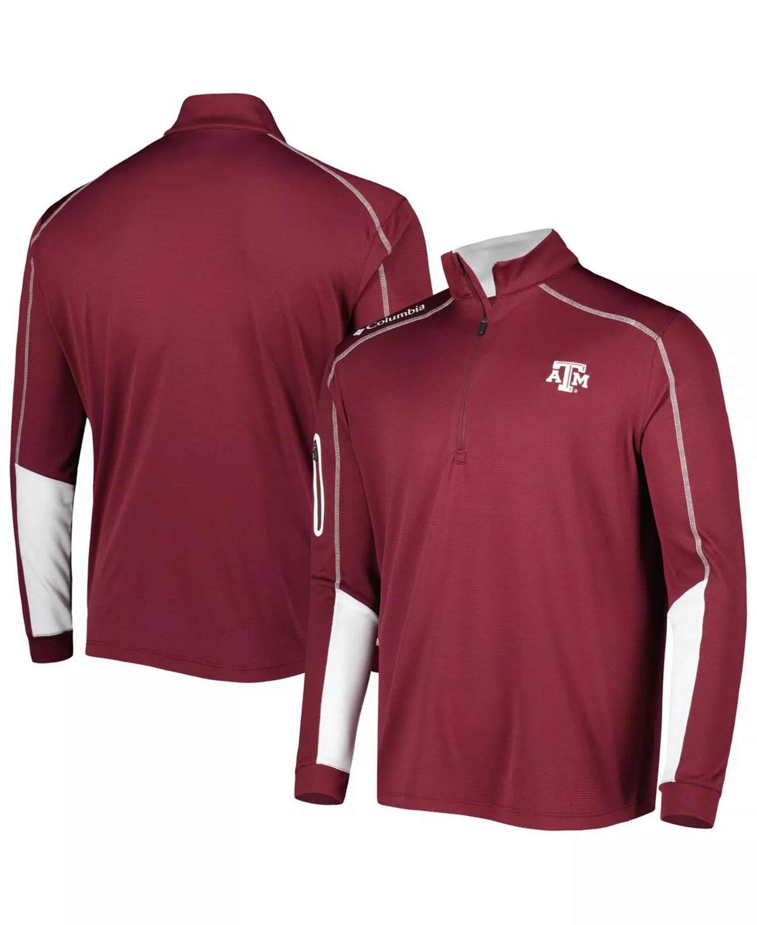 Men's Maroon Texas A&M Aggies Shotgun 2.0 Omni-Wick Quarter-Zip Jacket - Maroon - 2XL