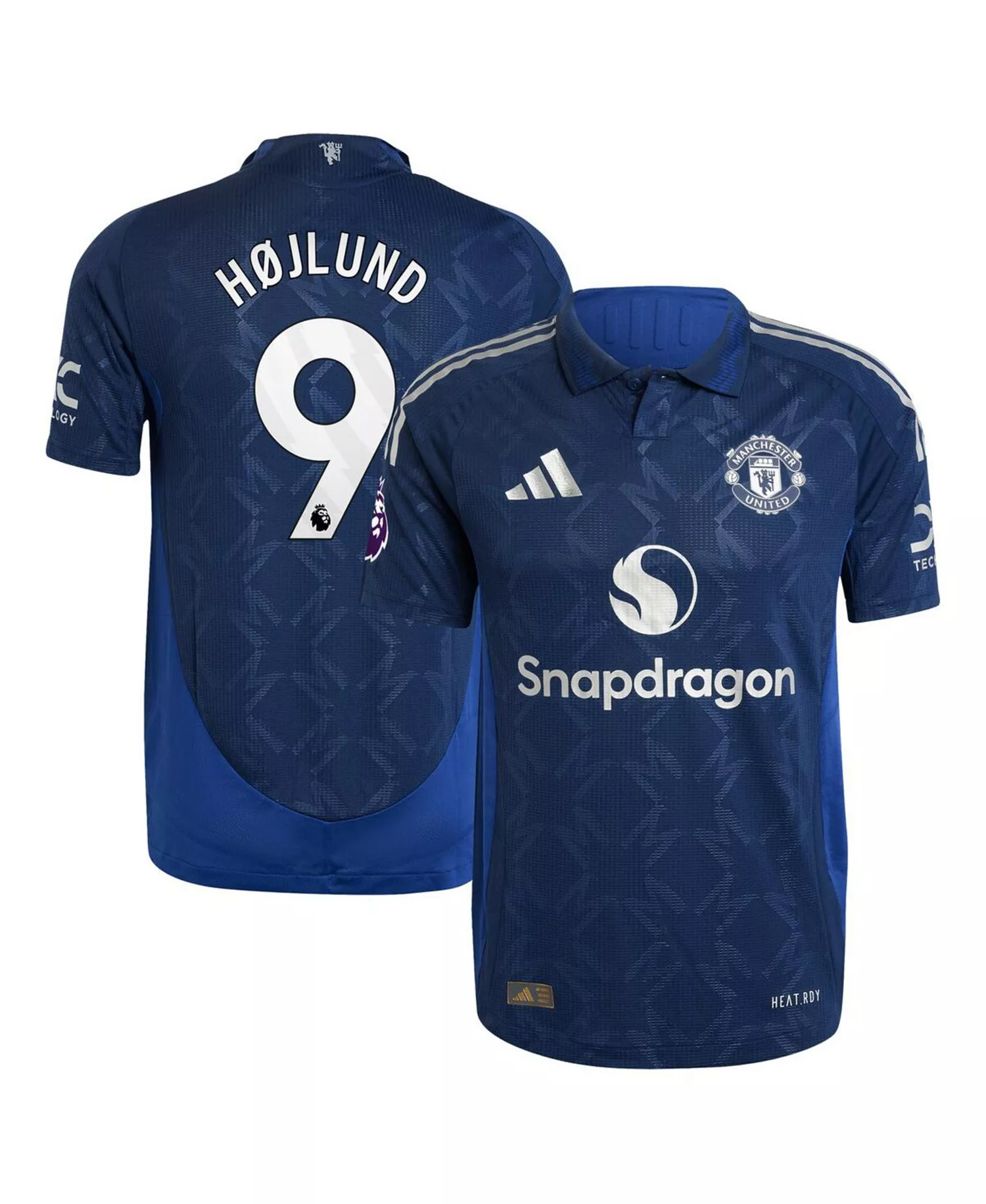 Men's Rasmus Hojlund Navy Manchester United 2024/25 Away Authentic Player Jersey - Navy - 2XL