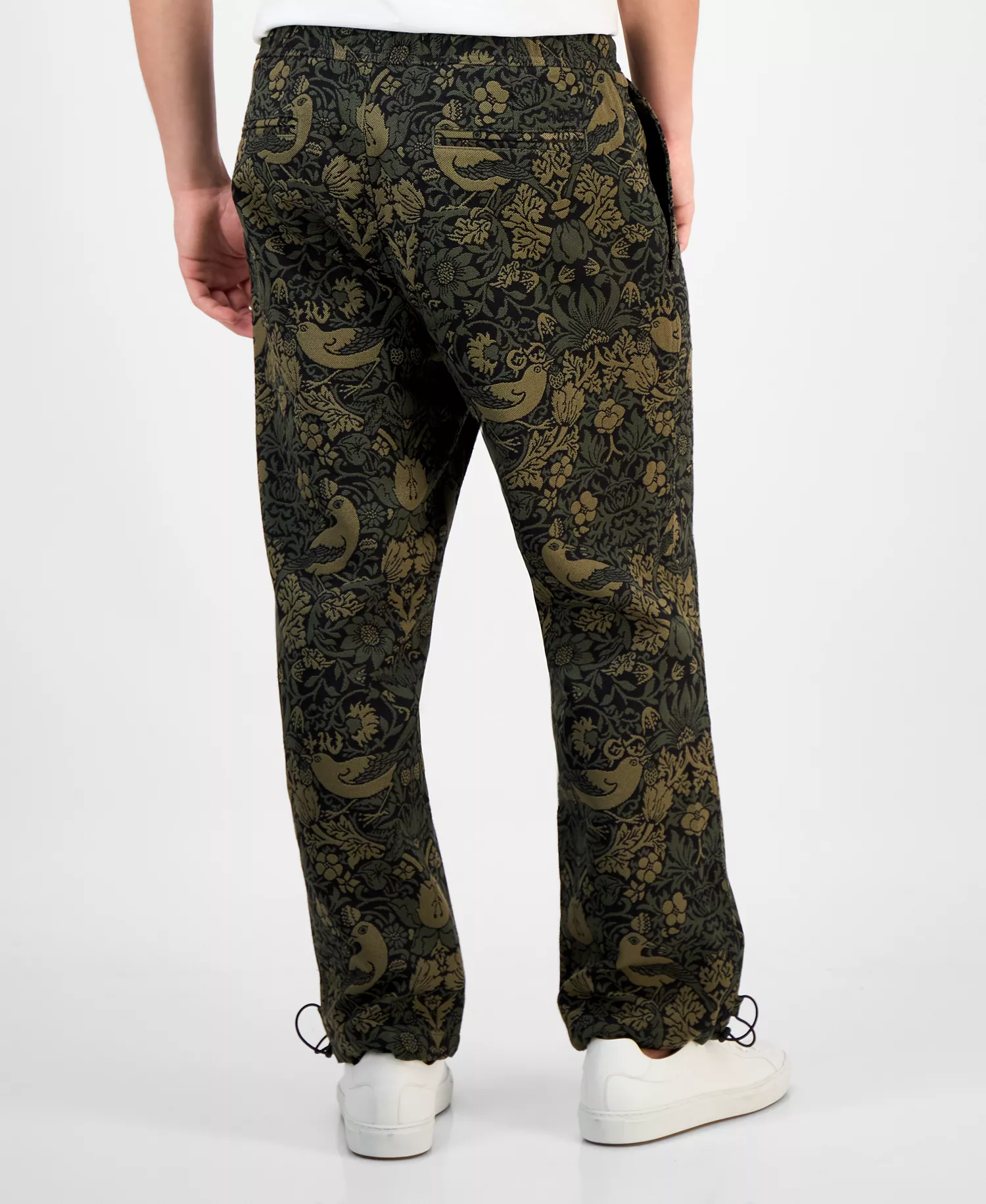 Hugo Boss Men's Ginor Straight Fit Jacquard Trousers - Open Green - L