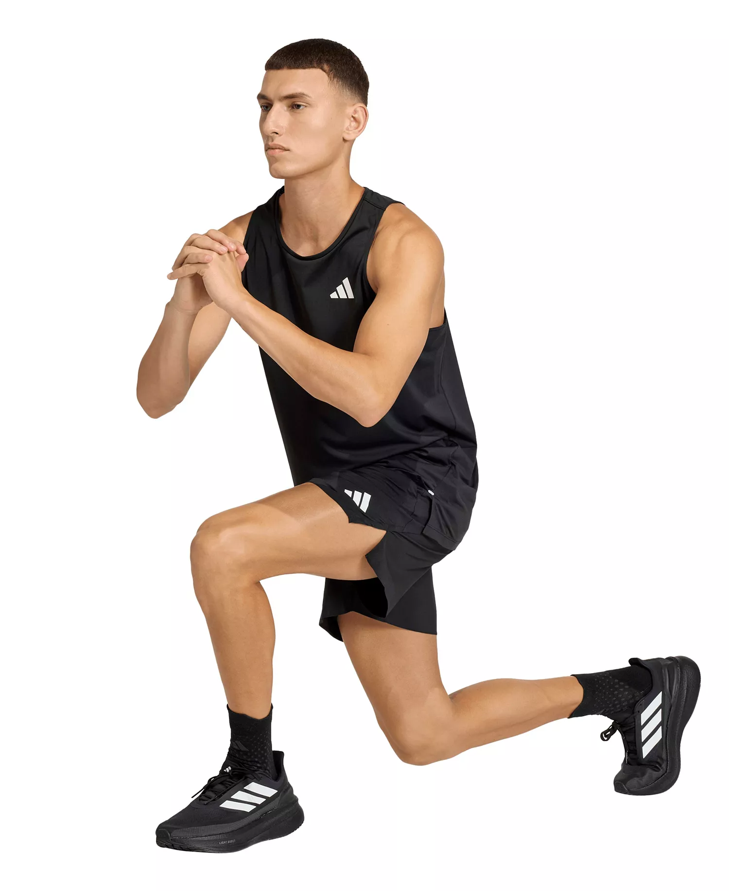 Men's Sleeveless Round Neck Tank Top - Black - 2XL