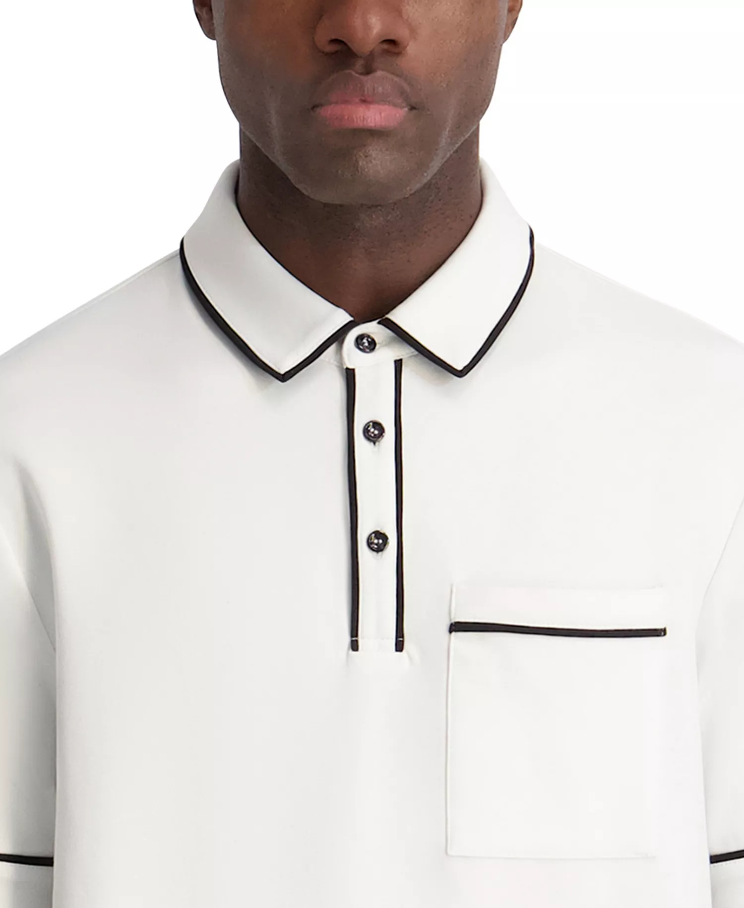 Men's Interlock Polo Shirt - White - 2XL