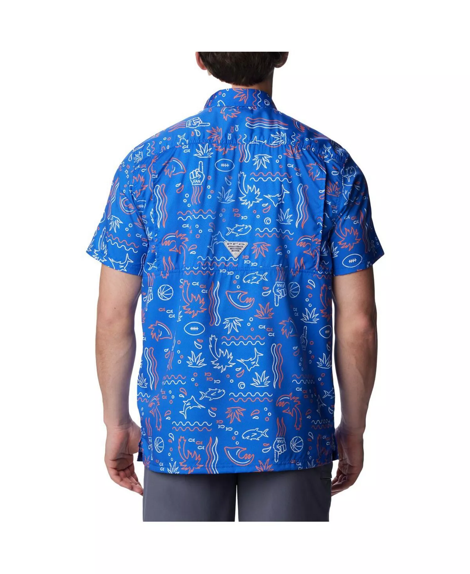 Men's Royal Florida Gators Super Slack Tide Omni-Wick Button-Up Shirt - Royal - XL