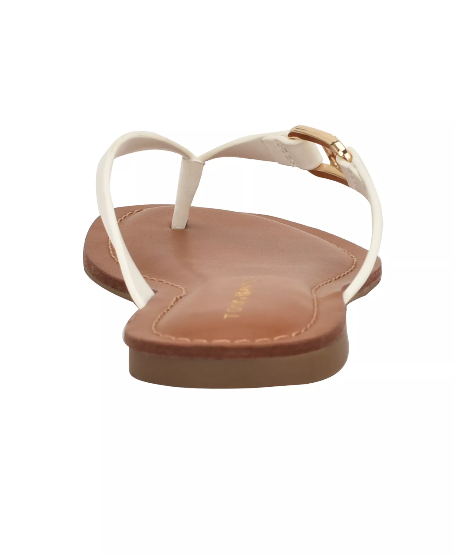 Women's Liande Logo Flat Thong Sandal - White - 5.5M