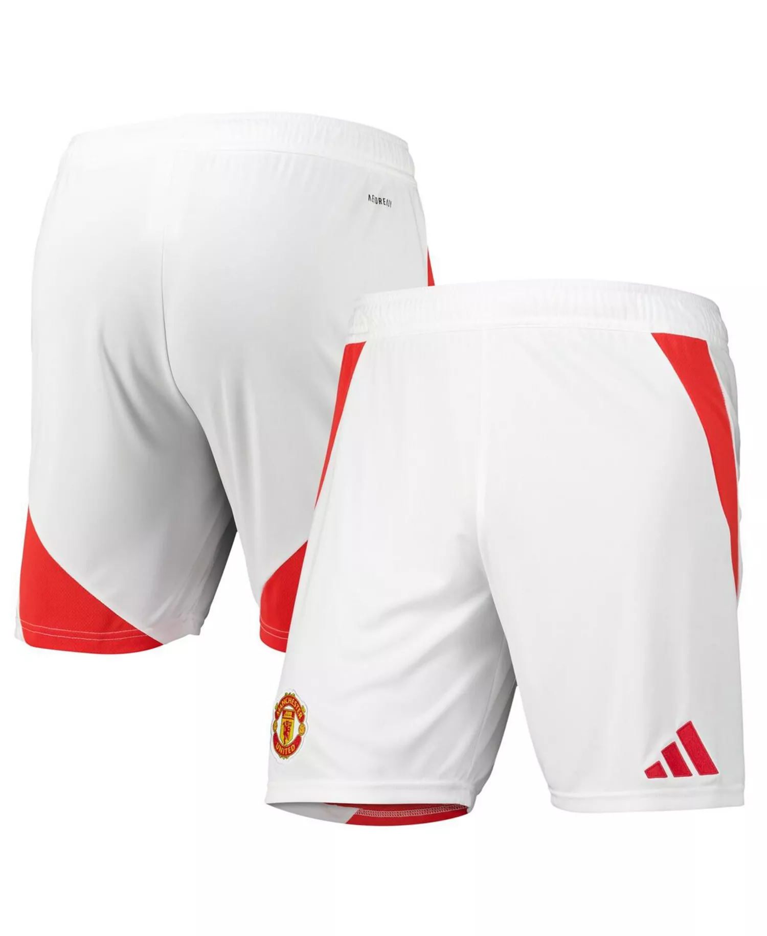 Men's White Manchester United 2024/25 Home Replica AEROREADY Shorts - White - 2XL