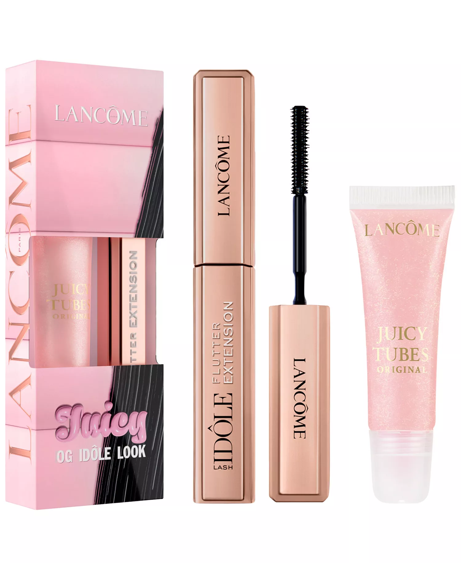 Juicy Tubes Lip Gloss and Lash Idôle Flutter Extension Mascara Duo - No Color - No Size