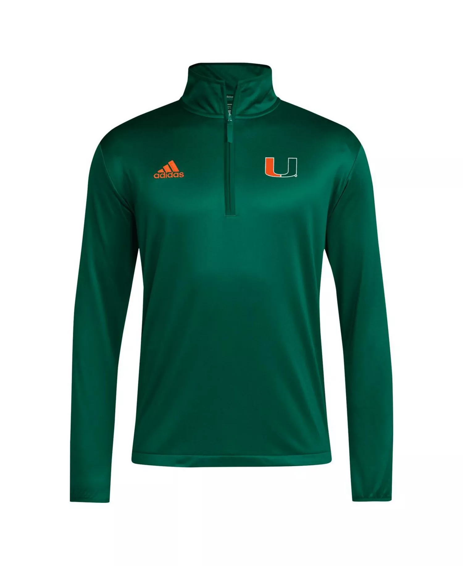 Men's Green Miami Hurricanes Coaches Sideline Quarter-Zip Top - Green - 2XL