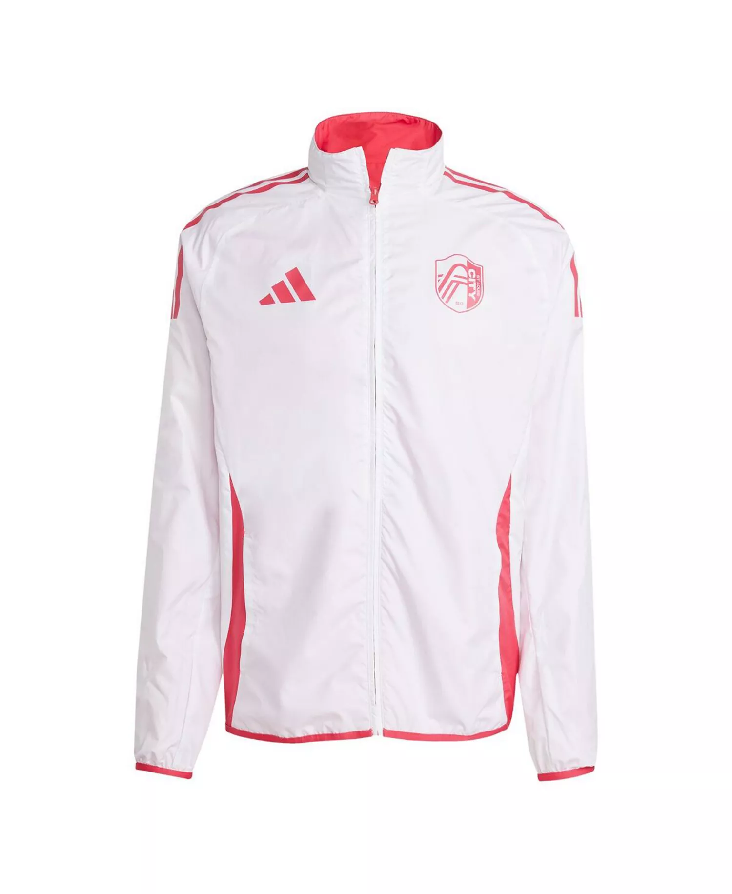 Men's Red/White St. Louis City SC 2025 Anthem Reversible Full-Zip Jacket - Red, White - 2XL