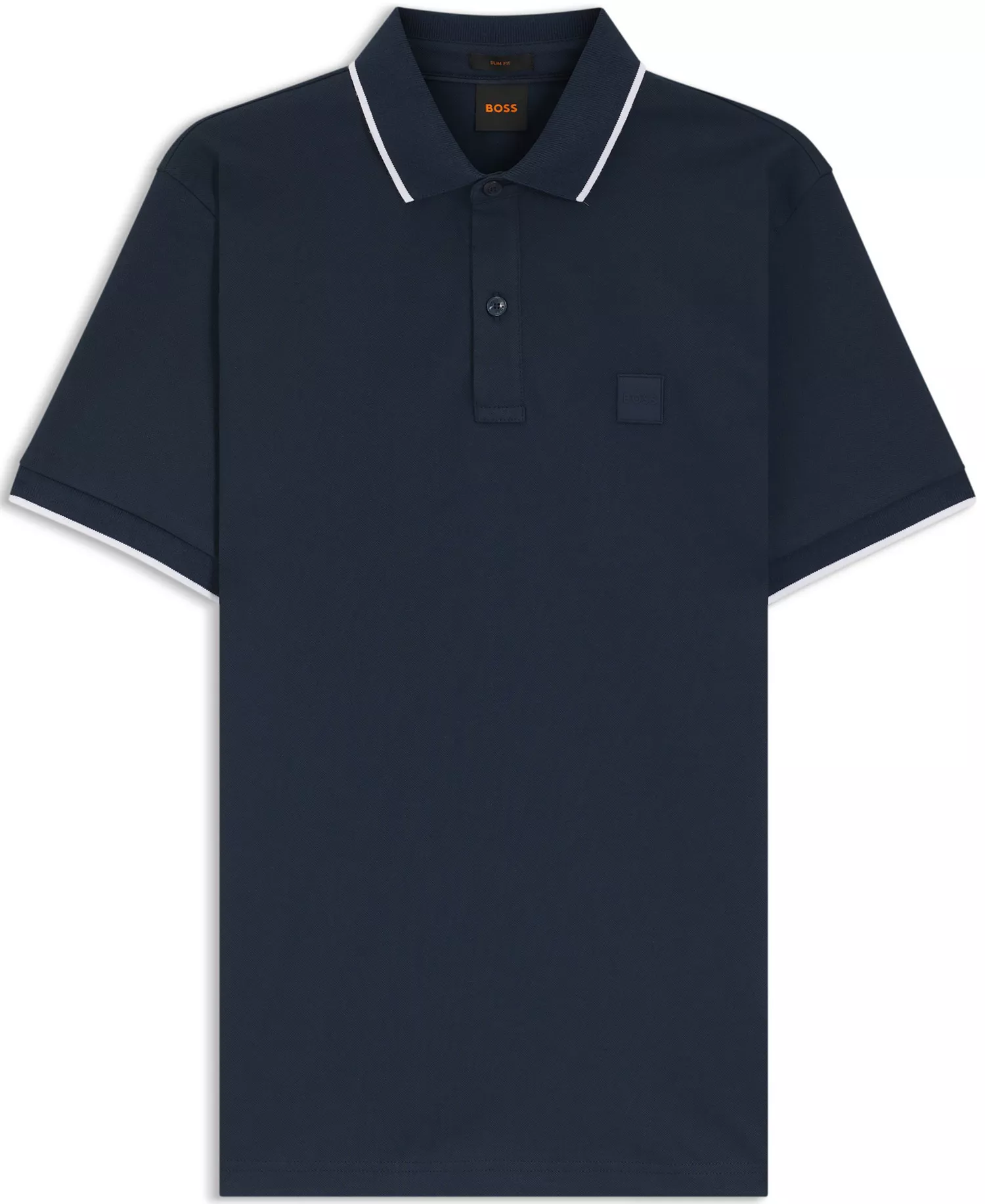 Men's Stretch-Cotton Piqué Slim-Fit Polo Shirt - Open Blue - 2XL