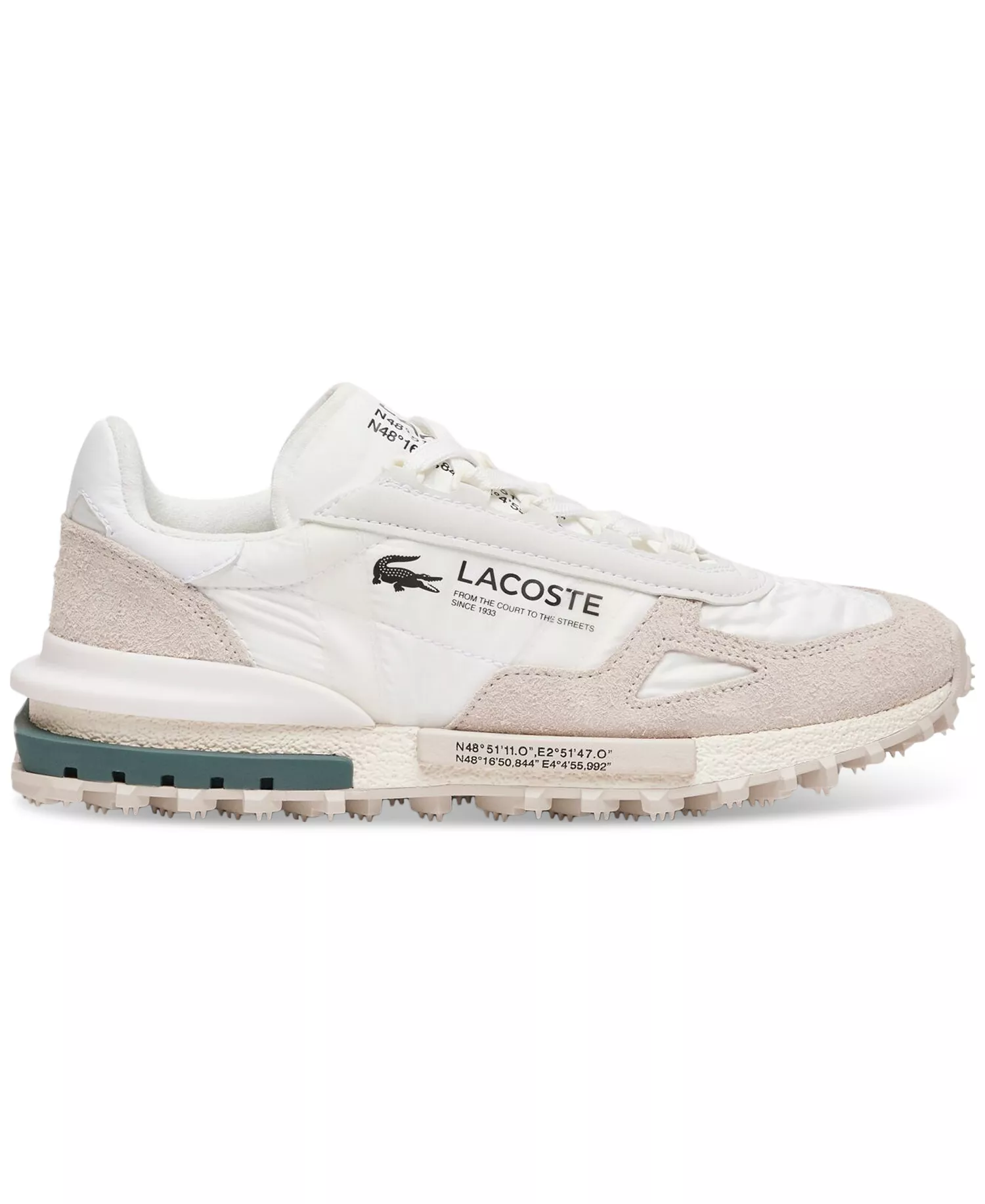 Men's Elite Active Lace-Up Sneakers - White/Dark Green - 12M