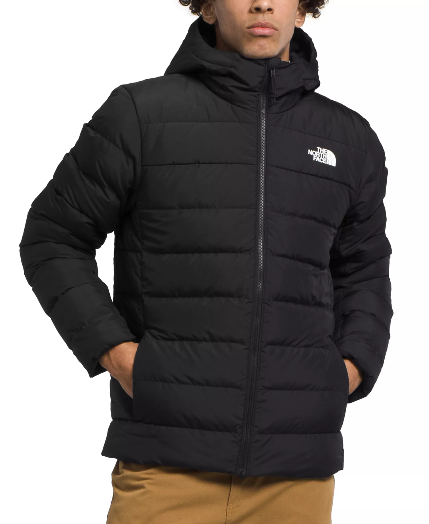 Men's Aconcagua 3 Zip-Front Hooded Puffer Jacket - TNF Black - 2XL