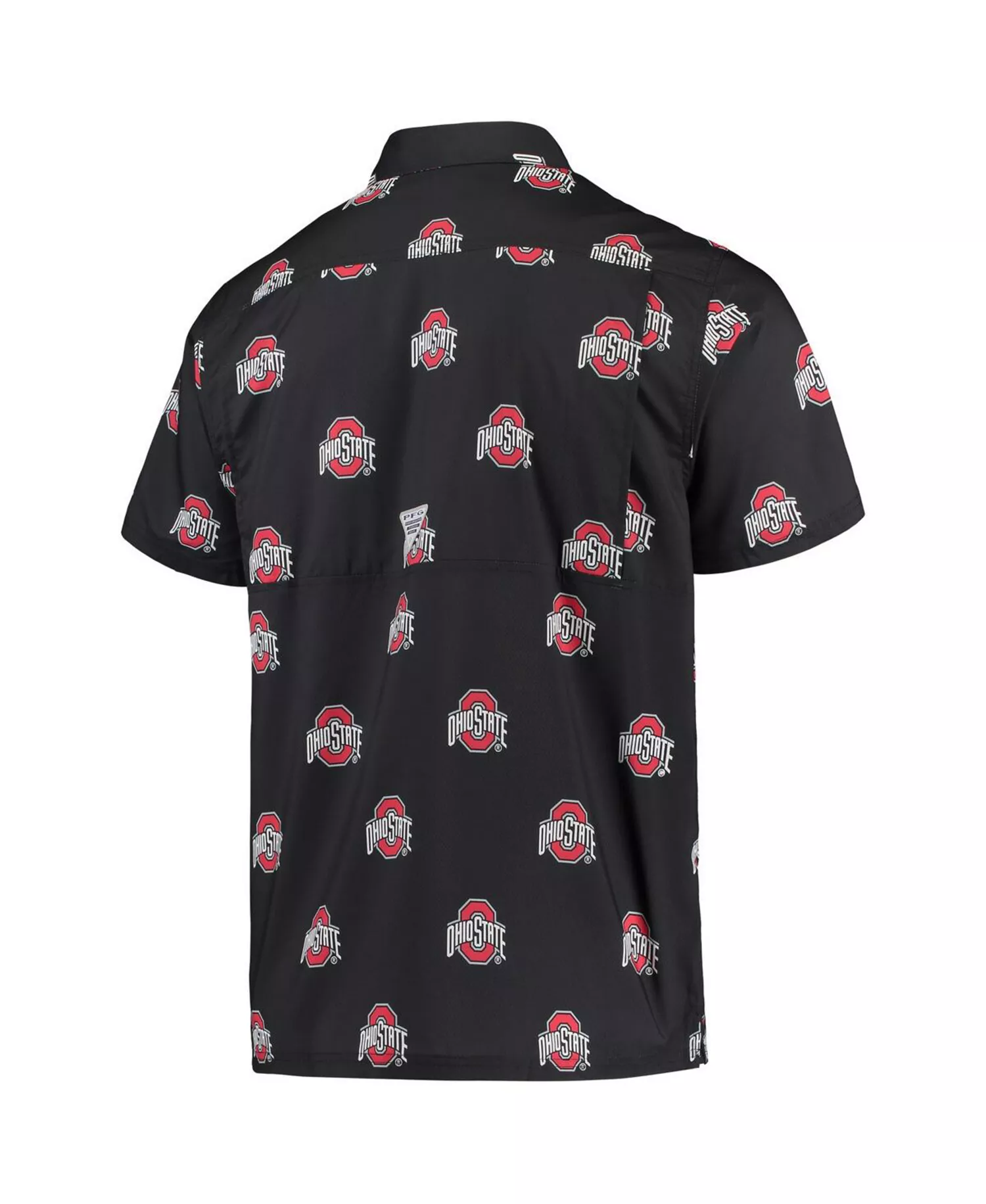 Men's Black Ohio State Buckeyes Super Slack Tide Omni-Shade Button-Up Shirt - Black - M