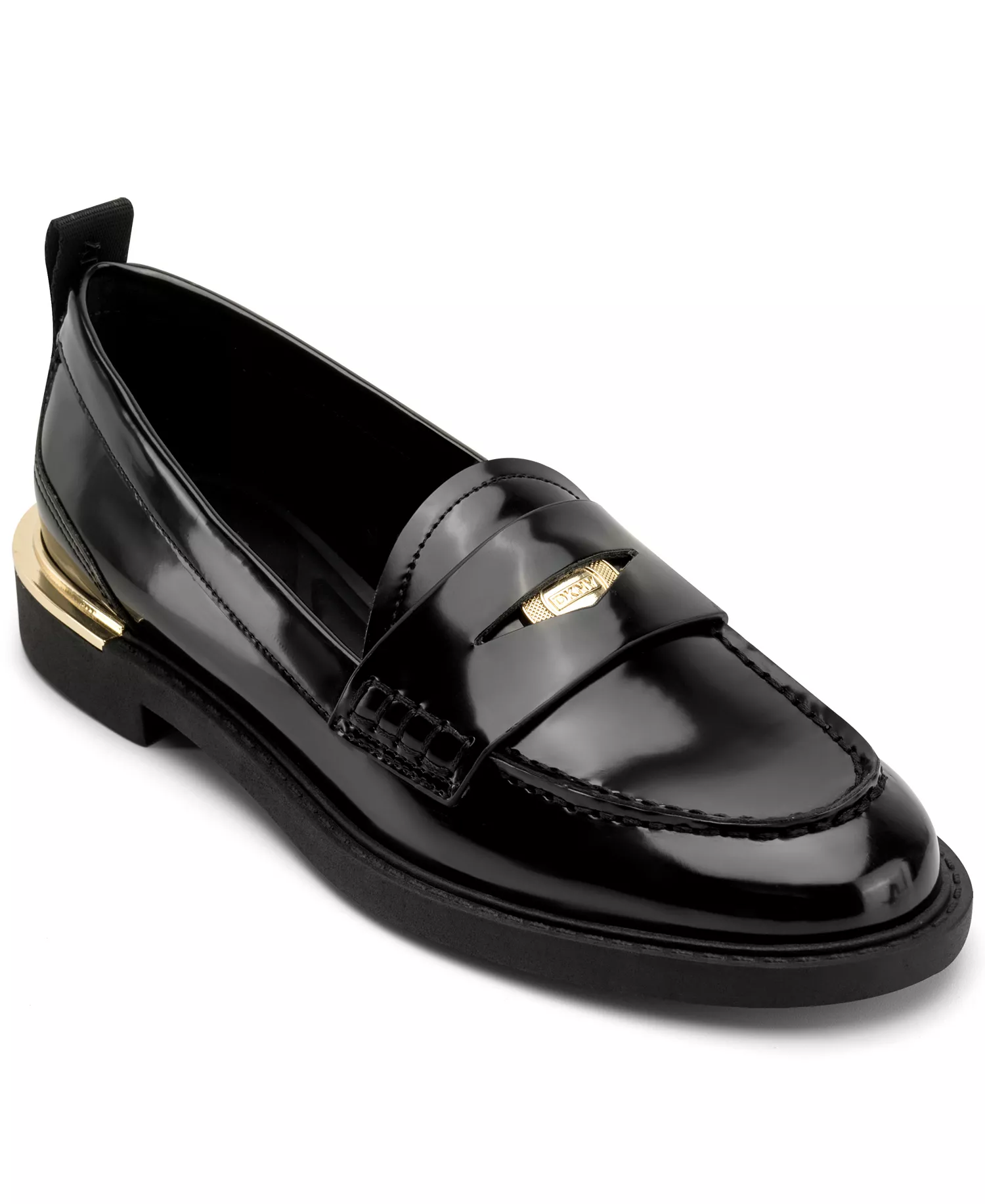 Women's Raeya Moc Toe Penny Loafers - Black - 5.5M