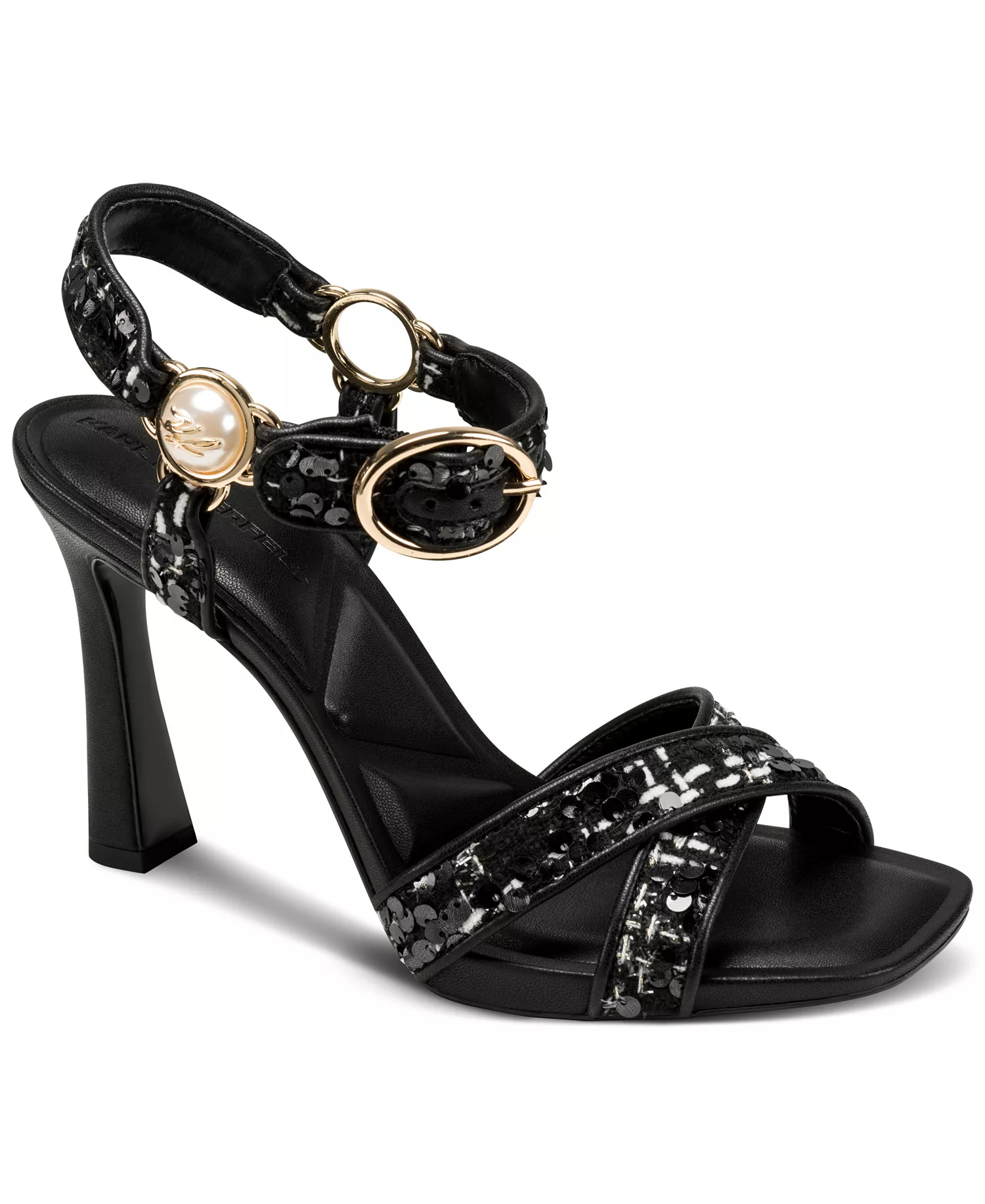 Women's Daelin Square Toe Sandals - Black - 10