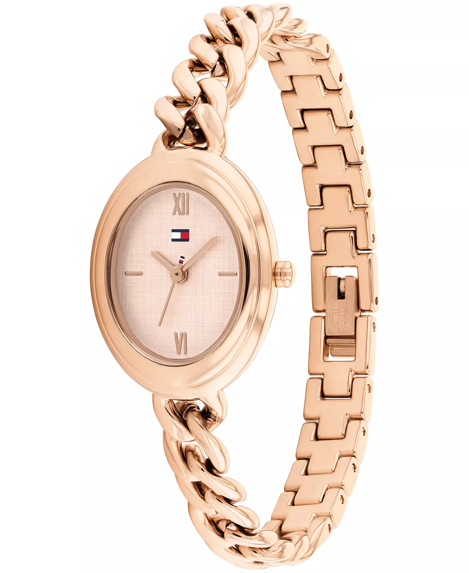 Women's Quartz Rose Gold Tone Stainless Steel Chain Bracelet Watch, 21.5mm - Rose Gold - No Size