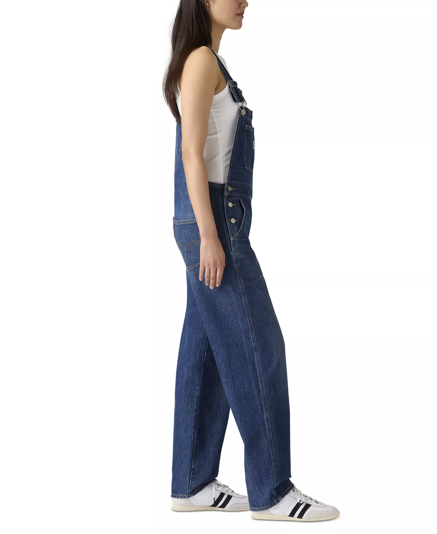 Women's Vintage-Style Cotton Denim Overalls - Propose To Me - L