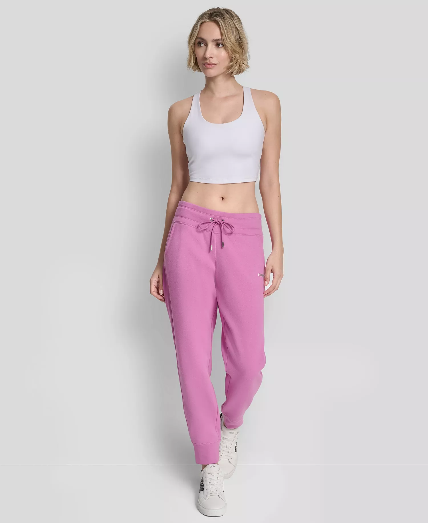 Women's Metallic Bubble Slim Fit Jogger Pants - Crocus - L