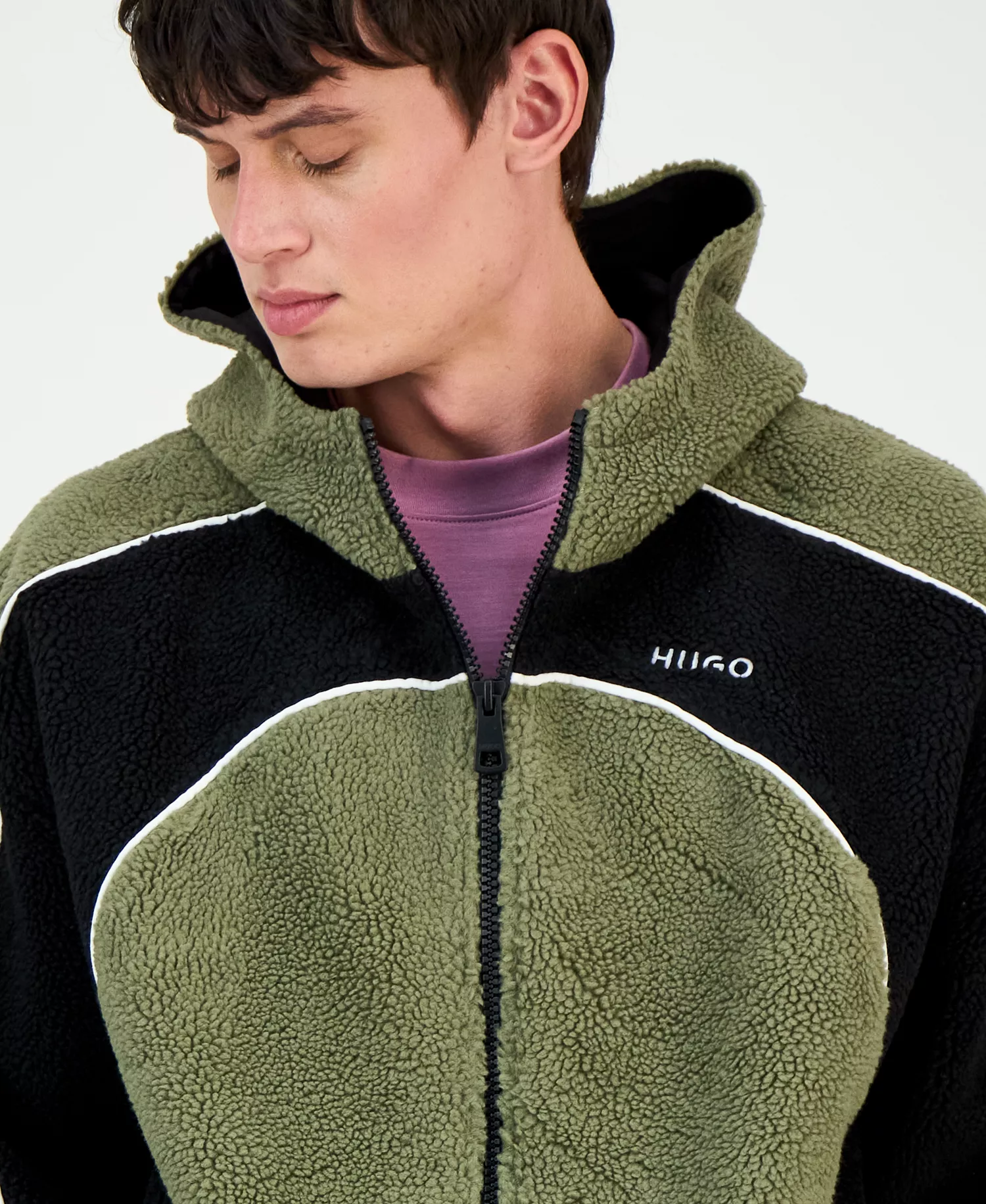 Men's Neddyzo Zip-Front Hooded Jacket - Green - 2XL