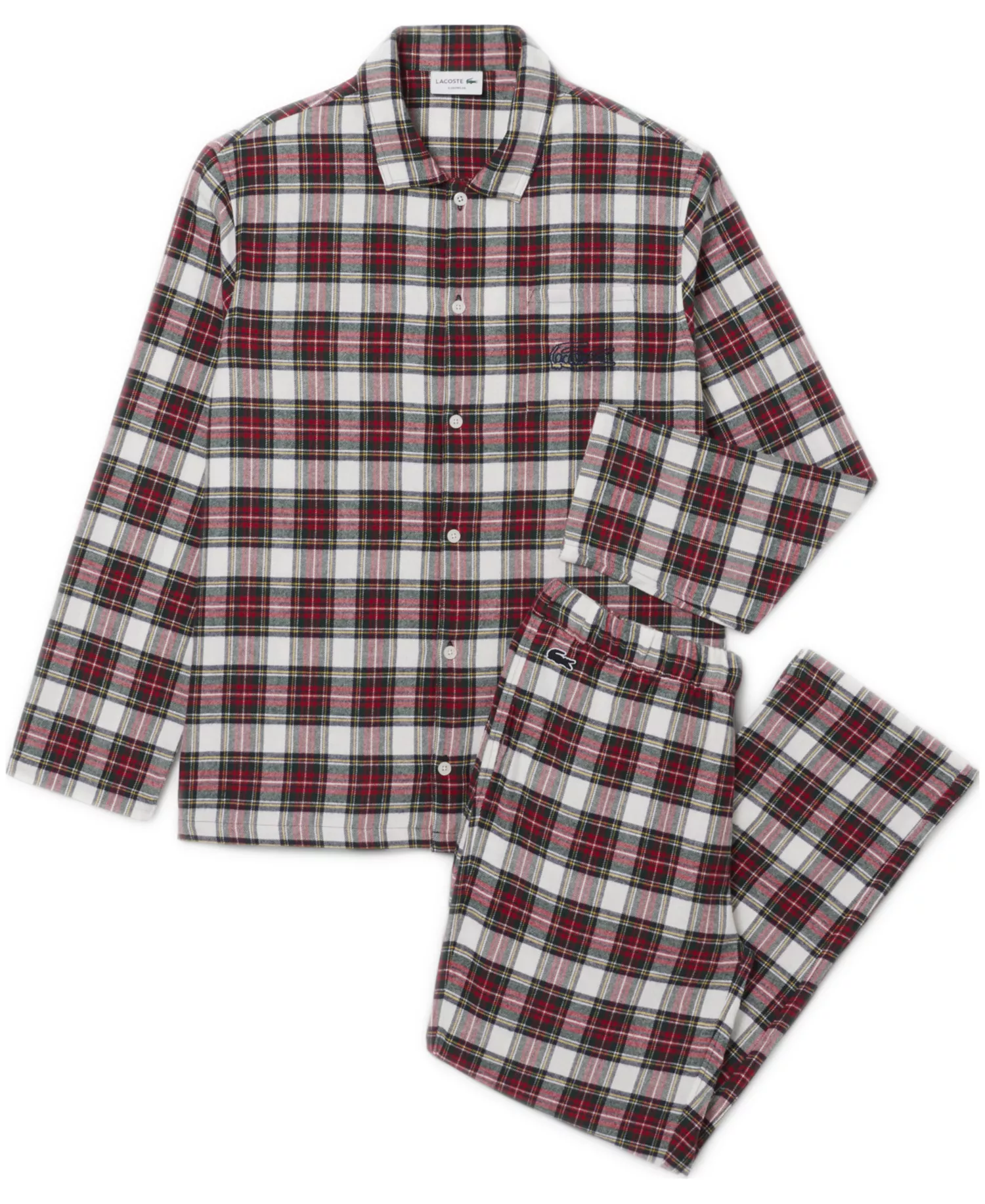 Men's 2-Piece Flannel Top and Pajama Set - Ladybird/Multi - L