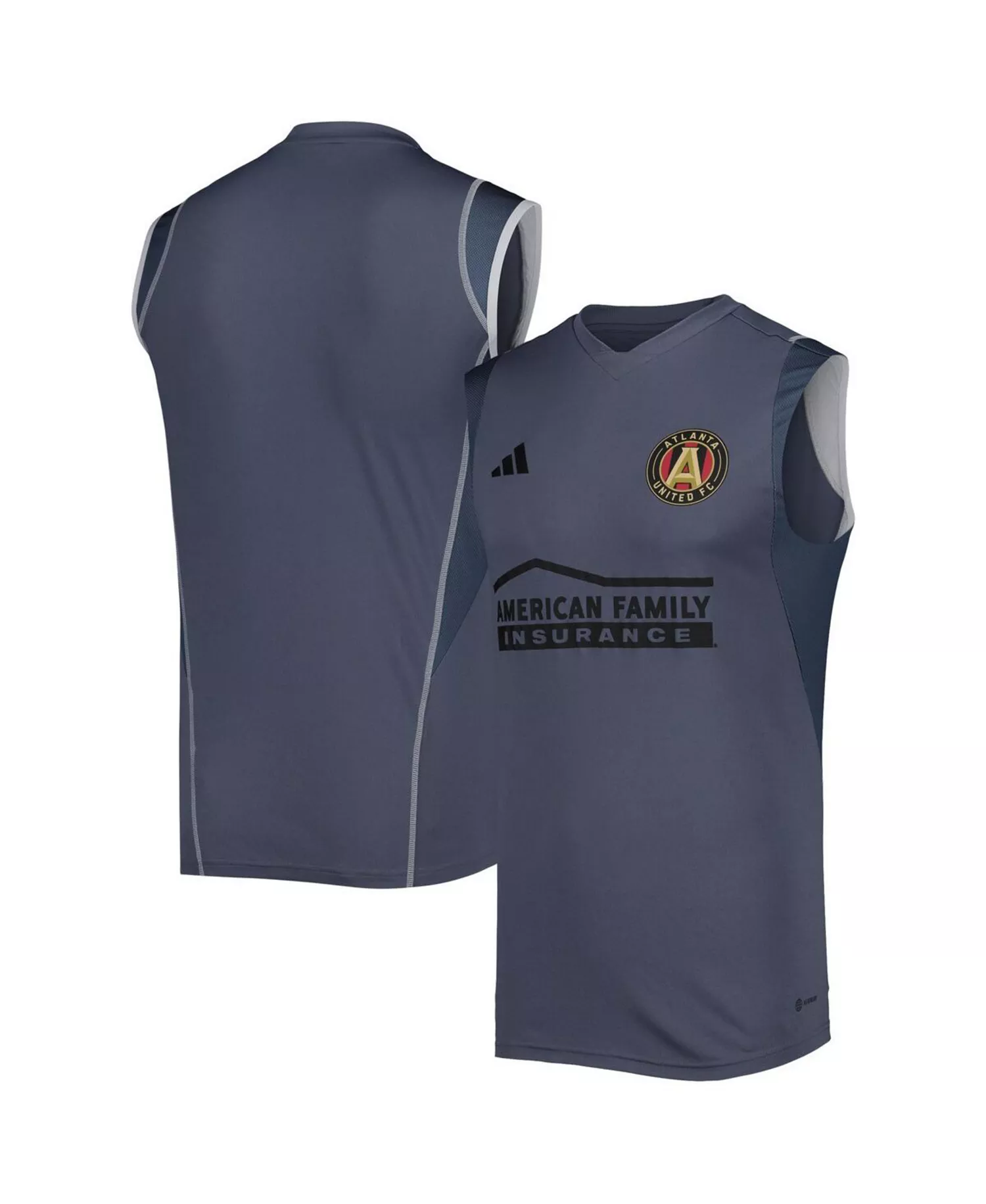 Men's Gray Atlanta United FC 2023 On-Field Sleeveless Training Jersey - Gray - 2XL