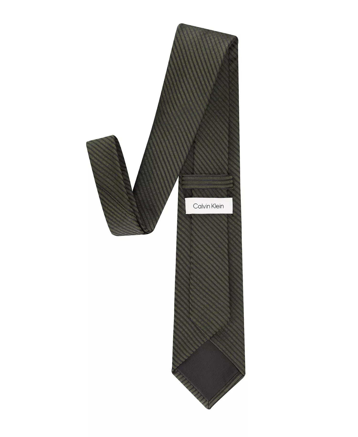 Men's Iris Stripe Pattern Tie - Black - ONE SIZE