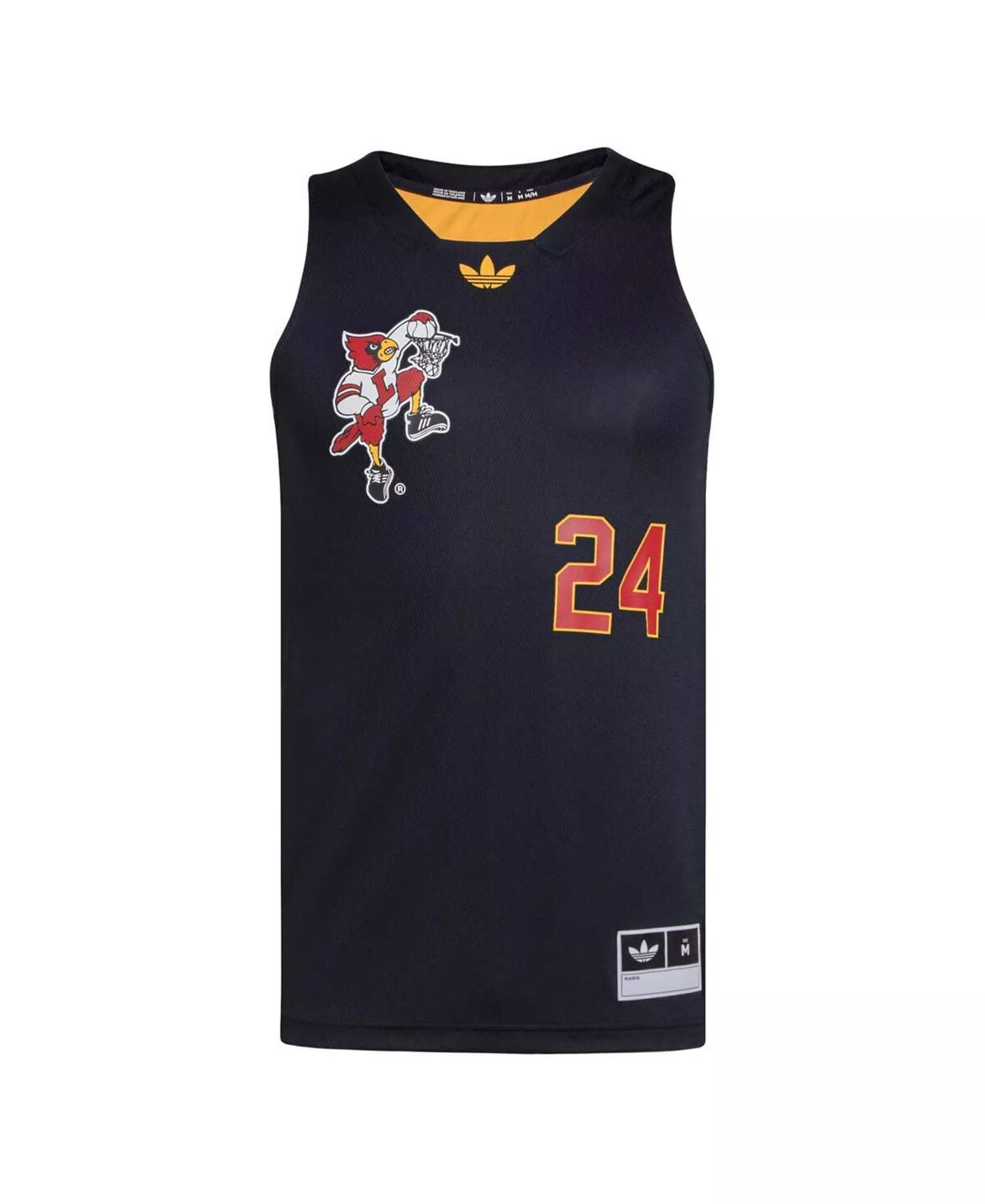 Men's 24 Black/Gold Louisville Cardinals Black History Month Basketball Jersey - Black, Gold - L