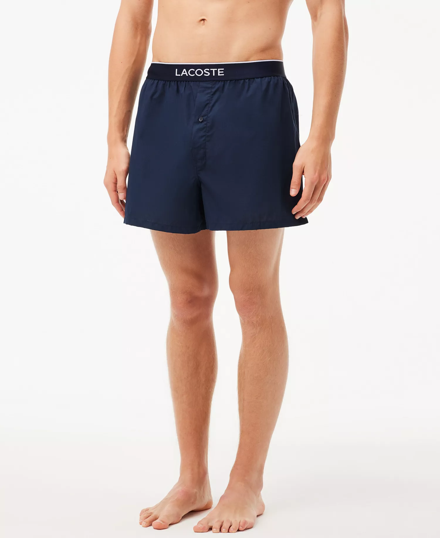 Men's 3-Pack Regular Fit Woven Boxers - Blue Assorted - S