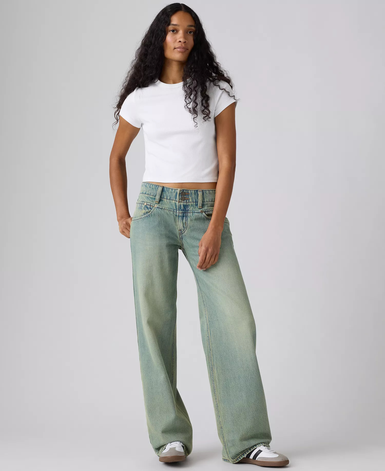 Women's Super Low Loose Fit Jeans - Miners Business - 24