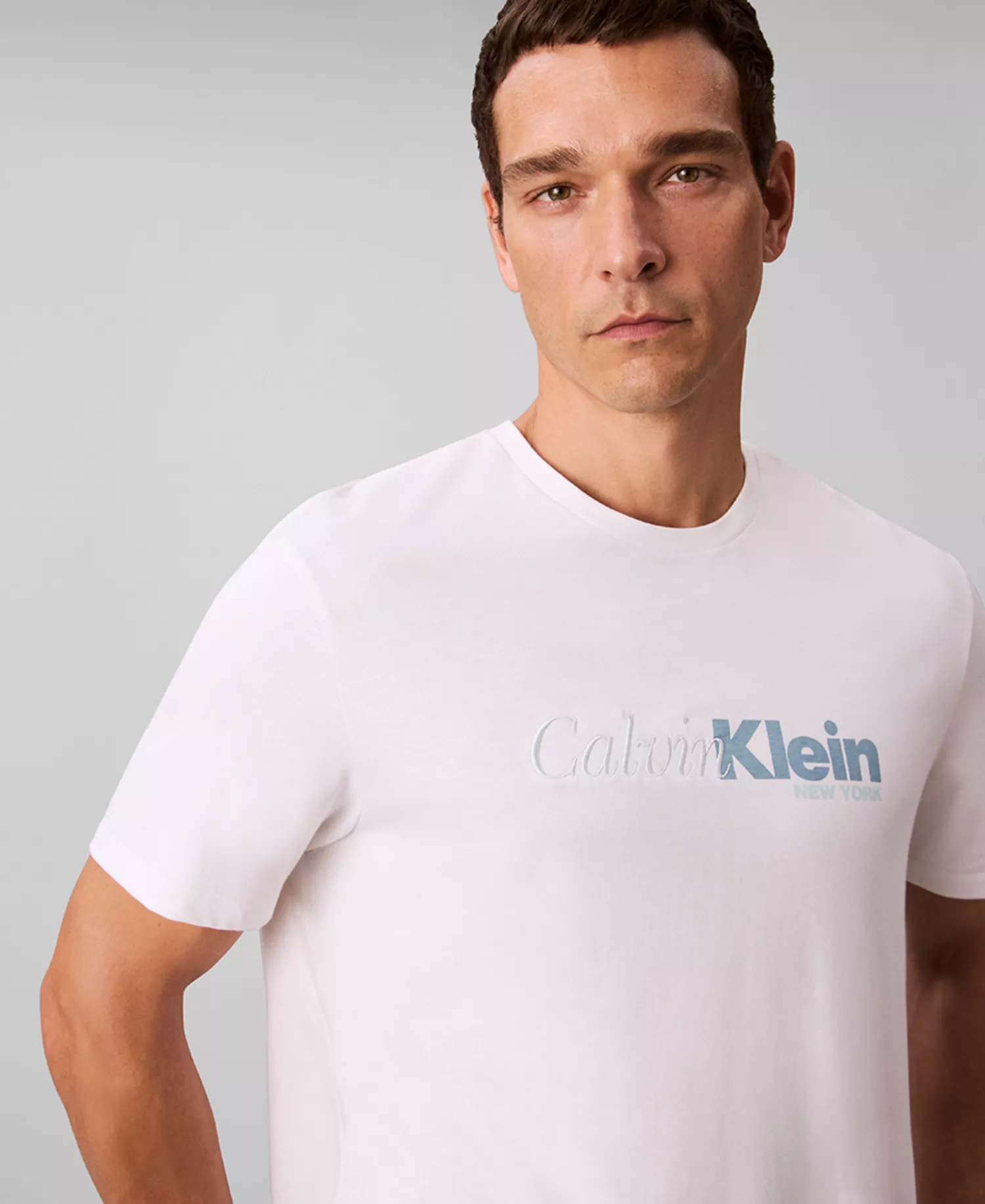 Men's Cursive Graphic Short-Sleeve T-Shirt - Brilliant White - 2XL