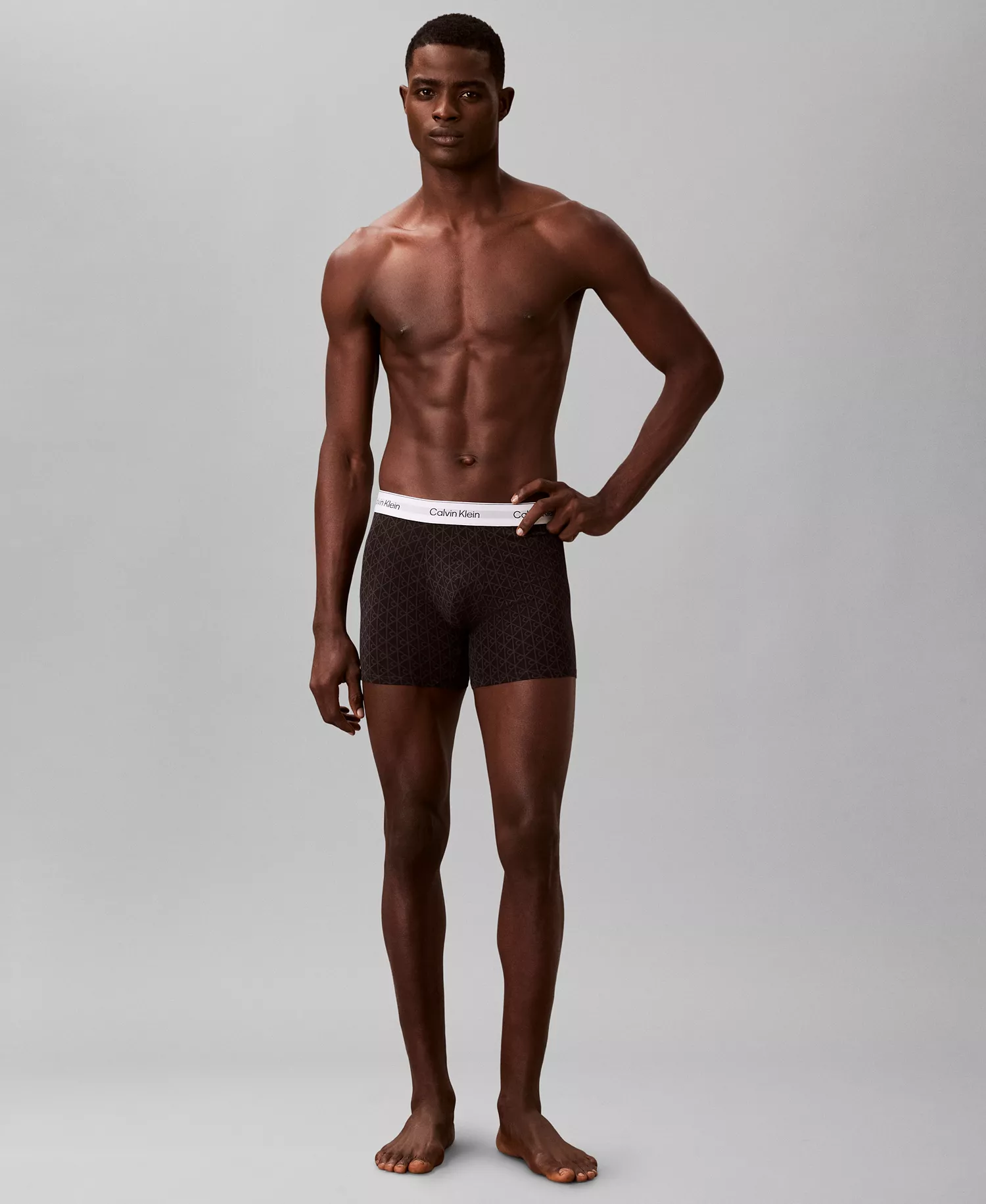 Men's Icon Stretch Boxer Briefs, Pack of 3 - Black/Red/Light gray - S