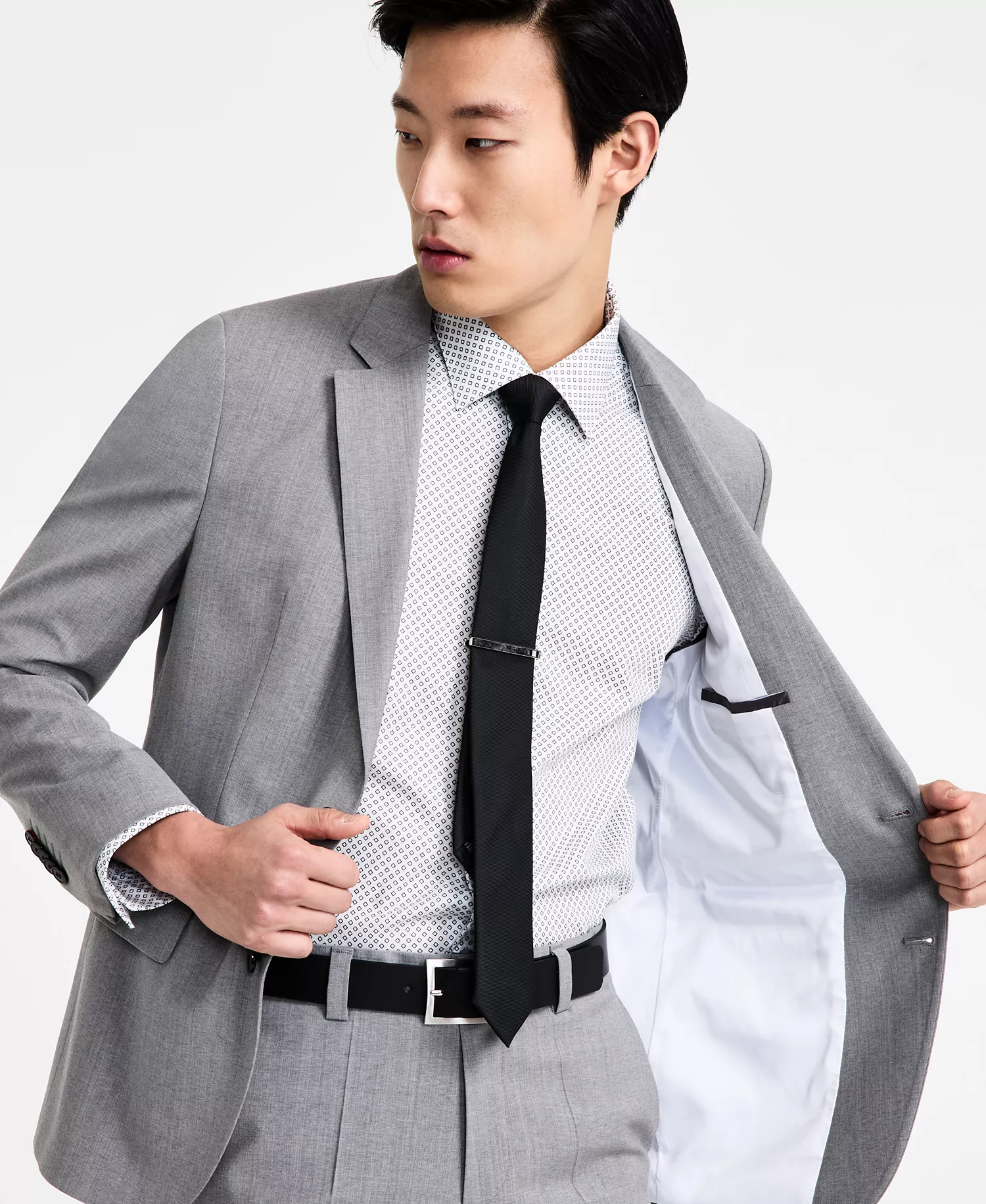 Men's Modern-Fit Wool-Blend Suit Separate- CLOSE OUT! - Grey - 36R