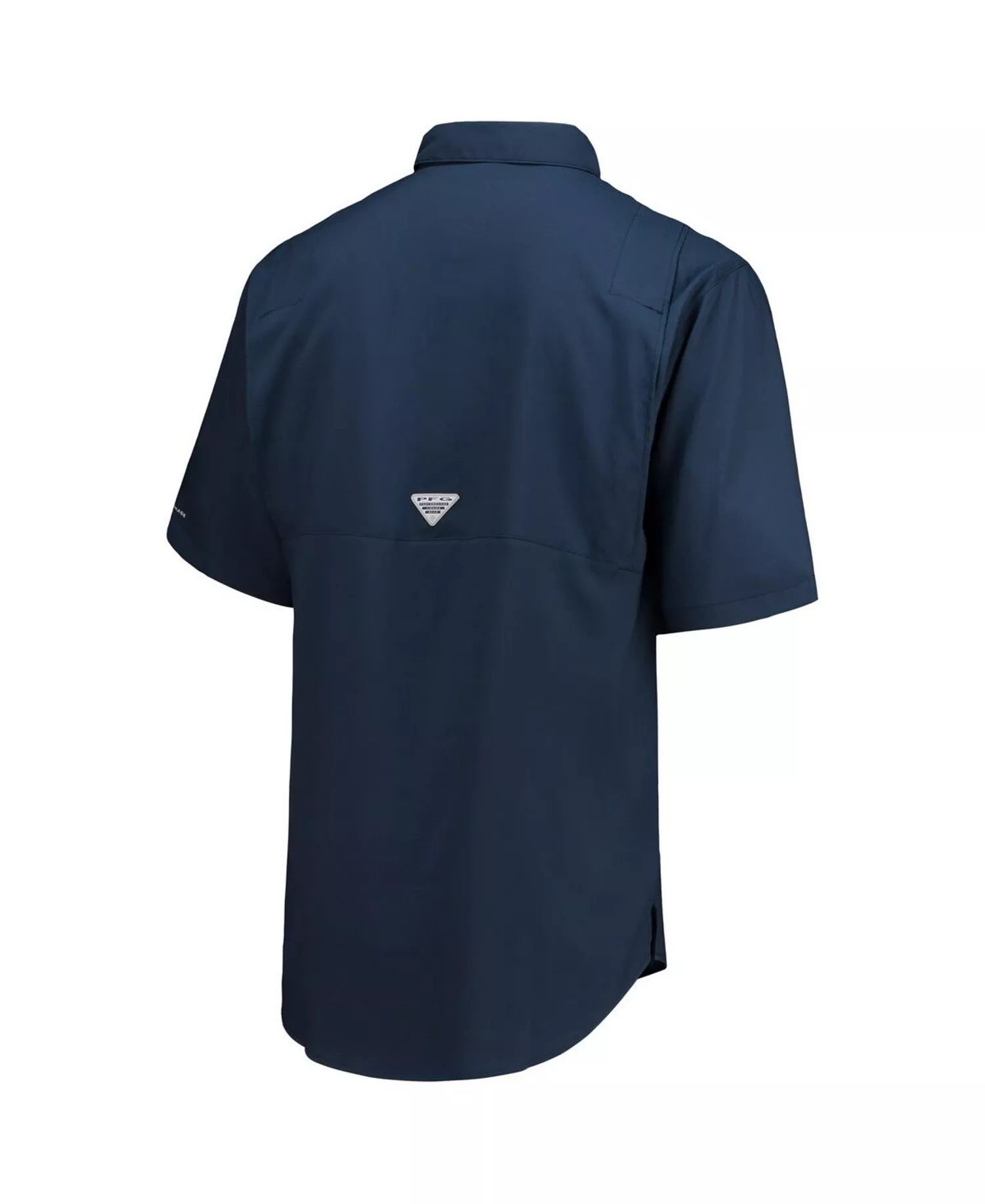 Men's Navy Dallas Cowboys Tamiami Omni-Shade Button-Down Short Sleeve Shirt - Navy - XLT