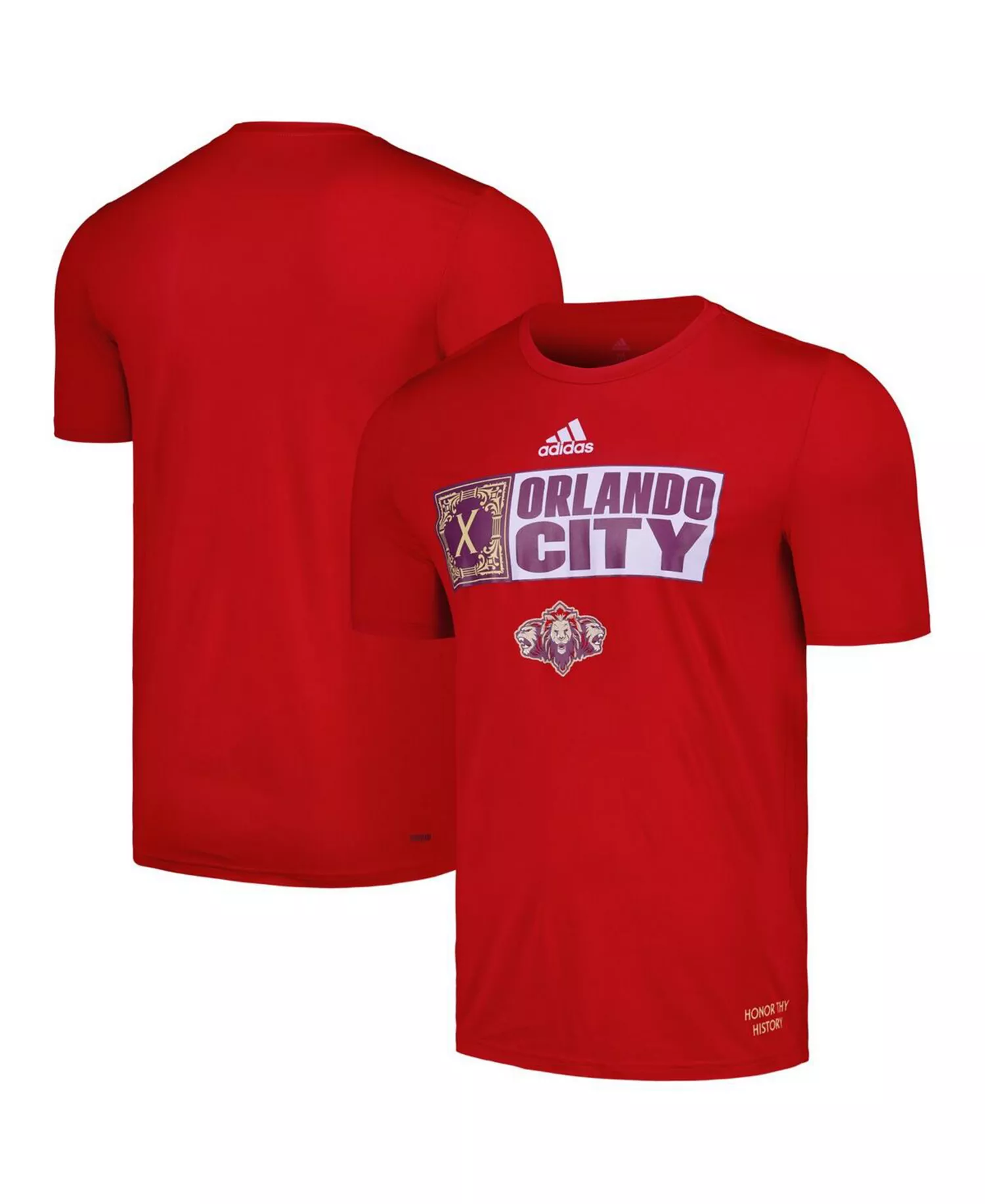Men's Red Orlando City SC 2024 Jersey Hook AEROREADY T-Shirt - Red - L
