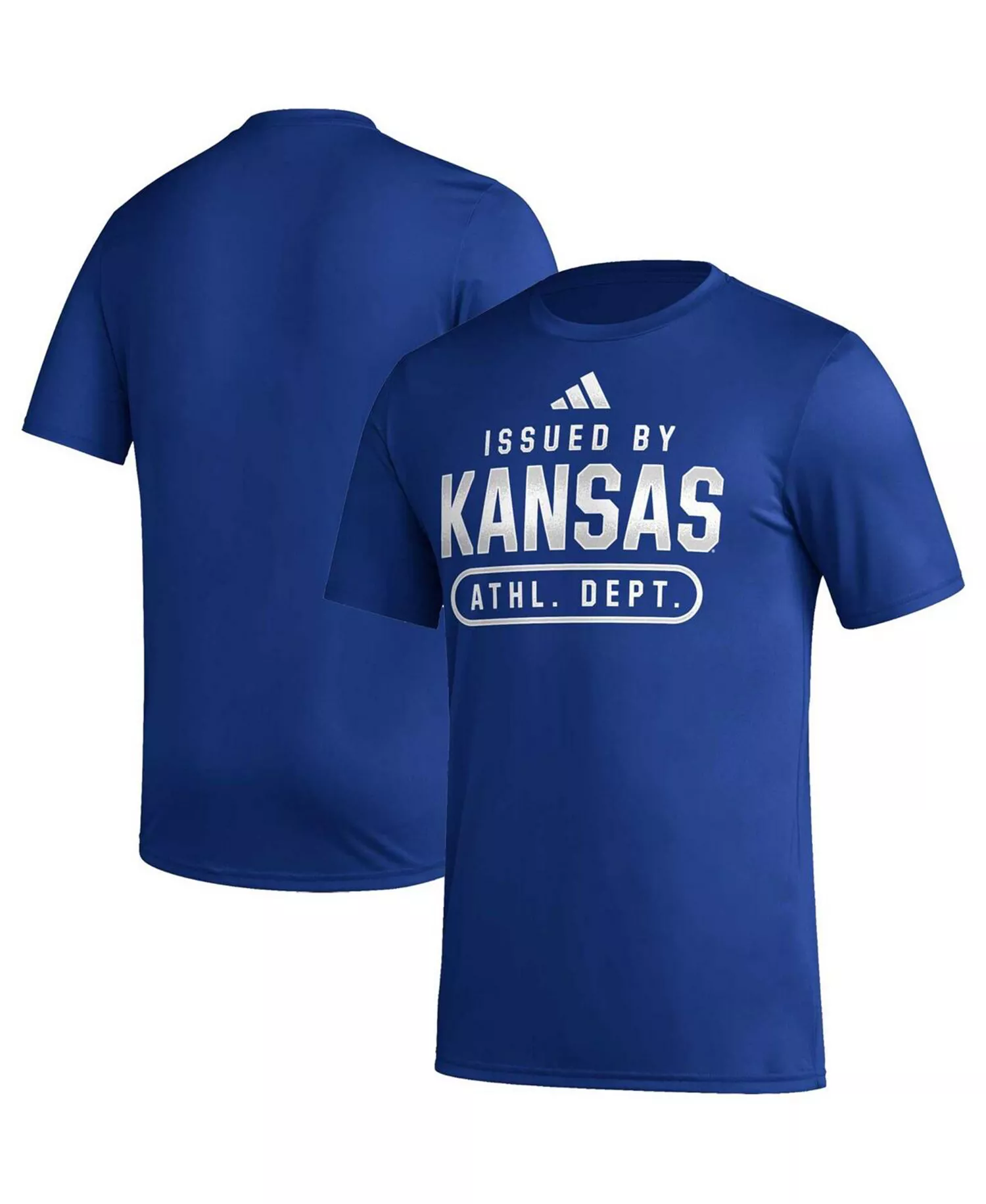 Men's Royal Kansas Jayhawks AEROREADY Pregame T-shirt - Royal - L