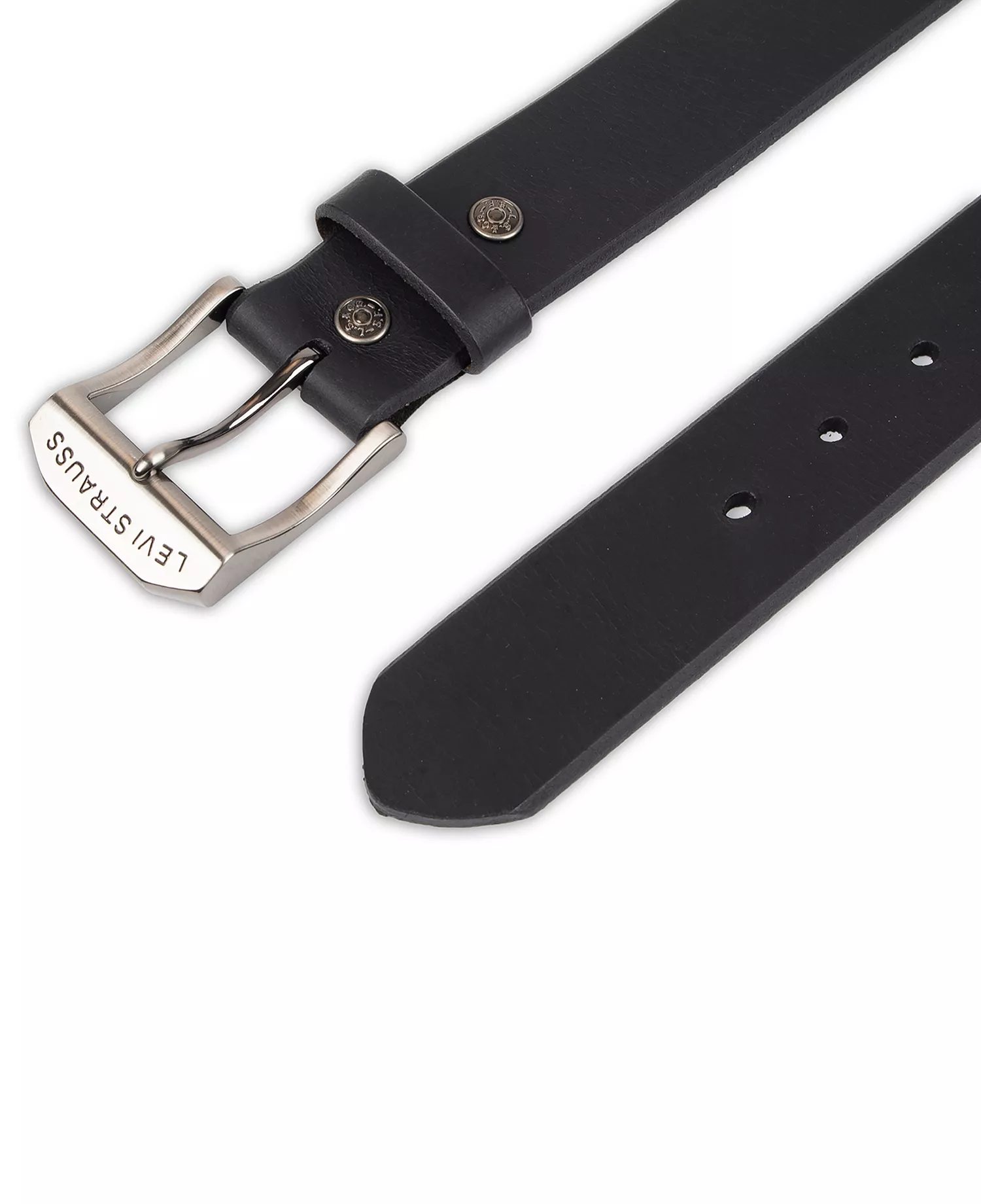 Casual Leather Men's Belt - Black - 42