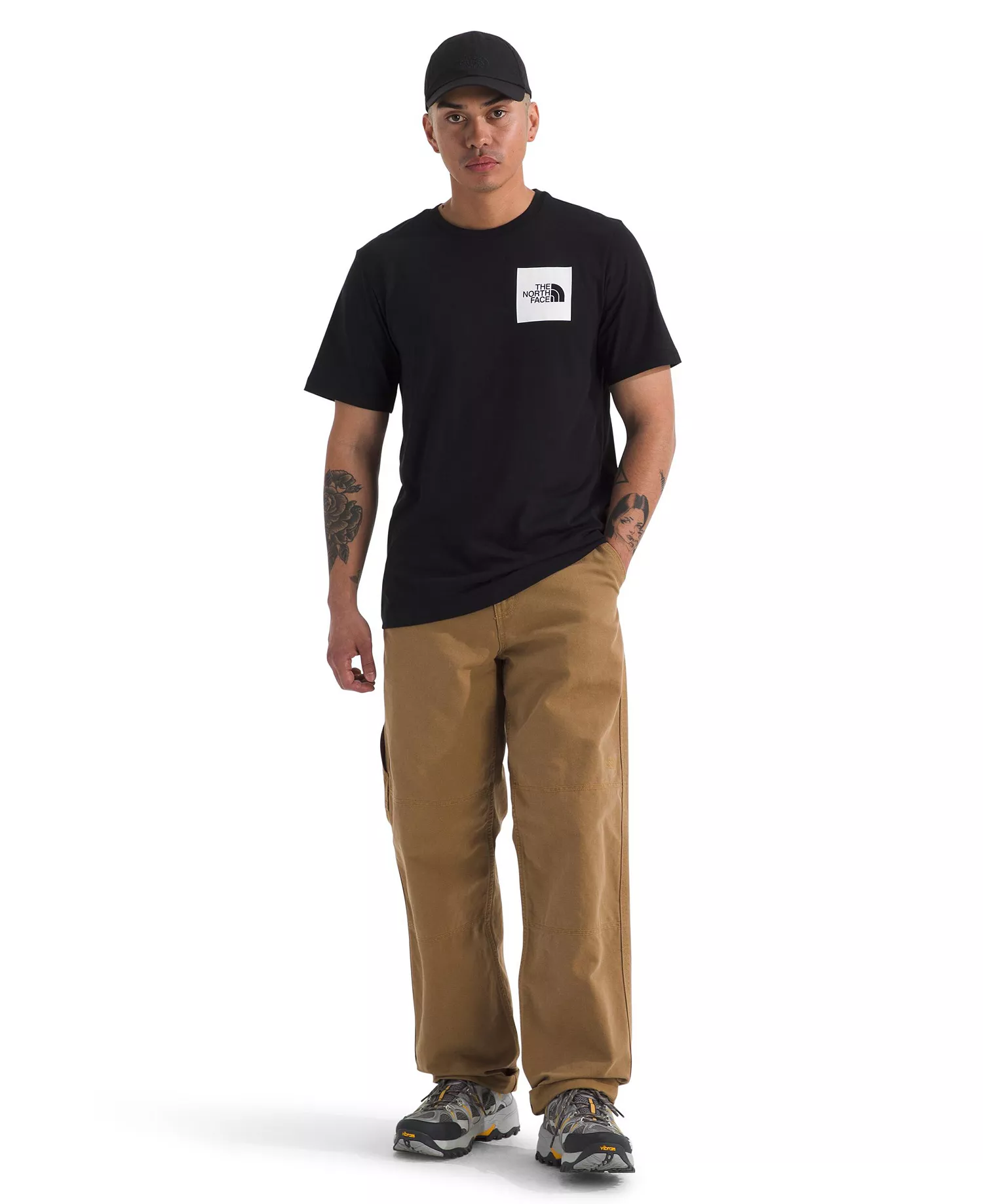 Men's Short Sleeve Fine T-shirt - Black - L