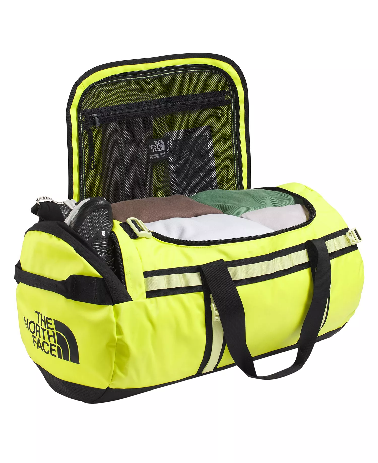 Men's Base Camp Duffel Bag - Fizz Lime/lemon Mist/tnf Black - ONE SIZE