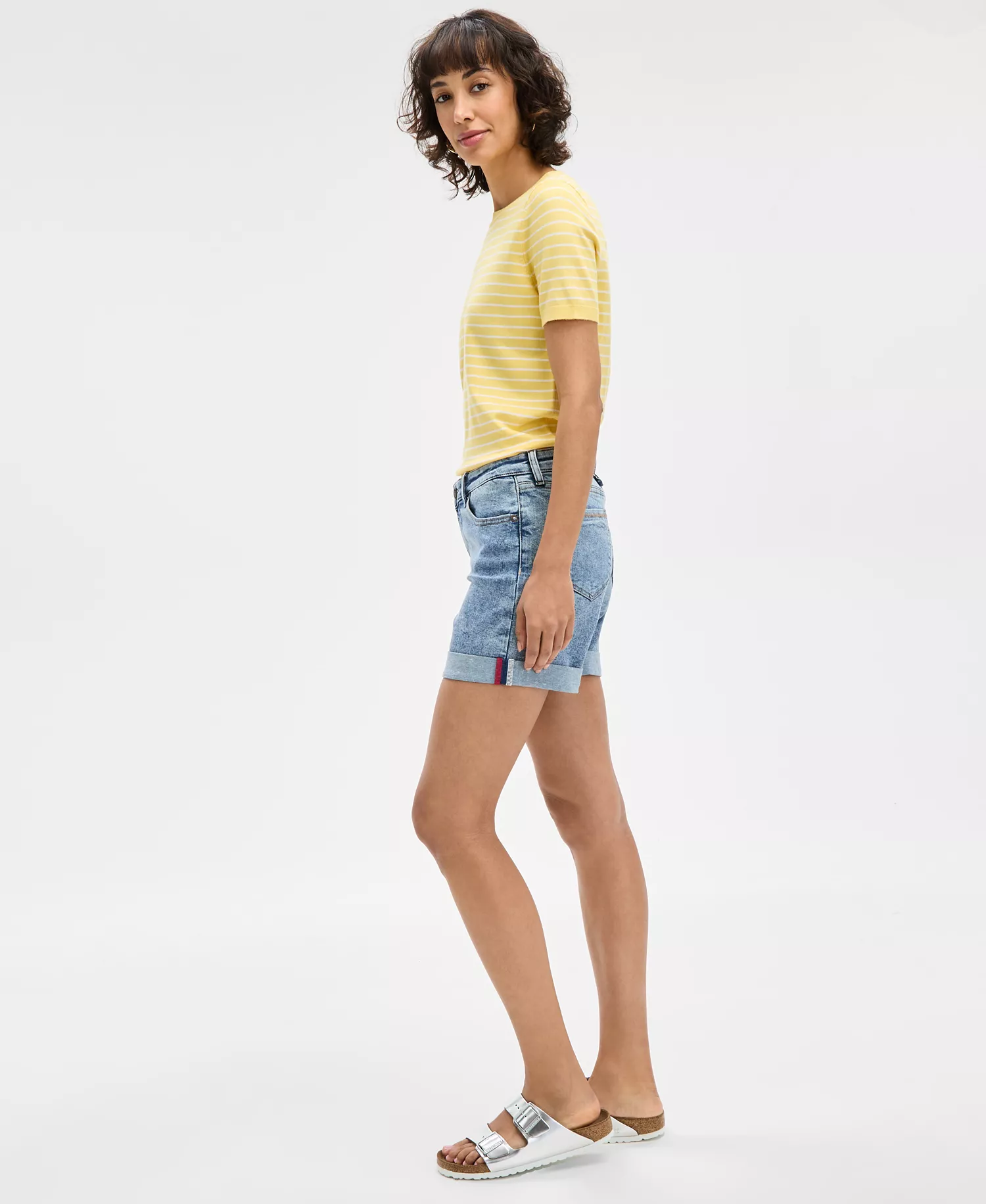 Nautica Women's Cuffed Denim Shorts - Dayflower Wash - 10