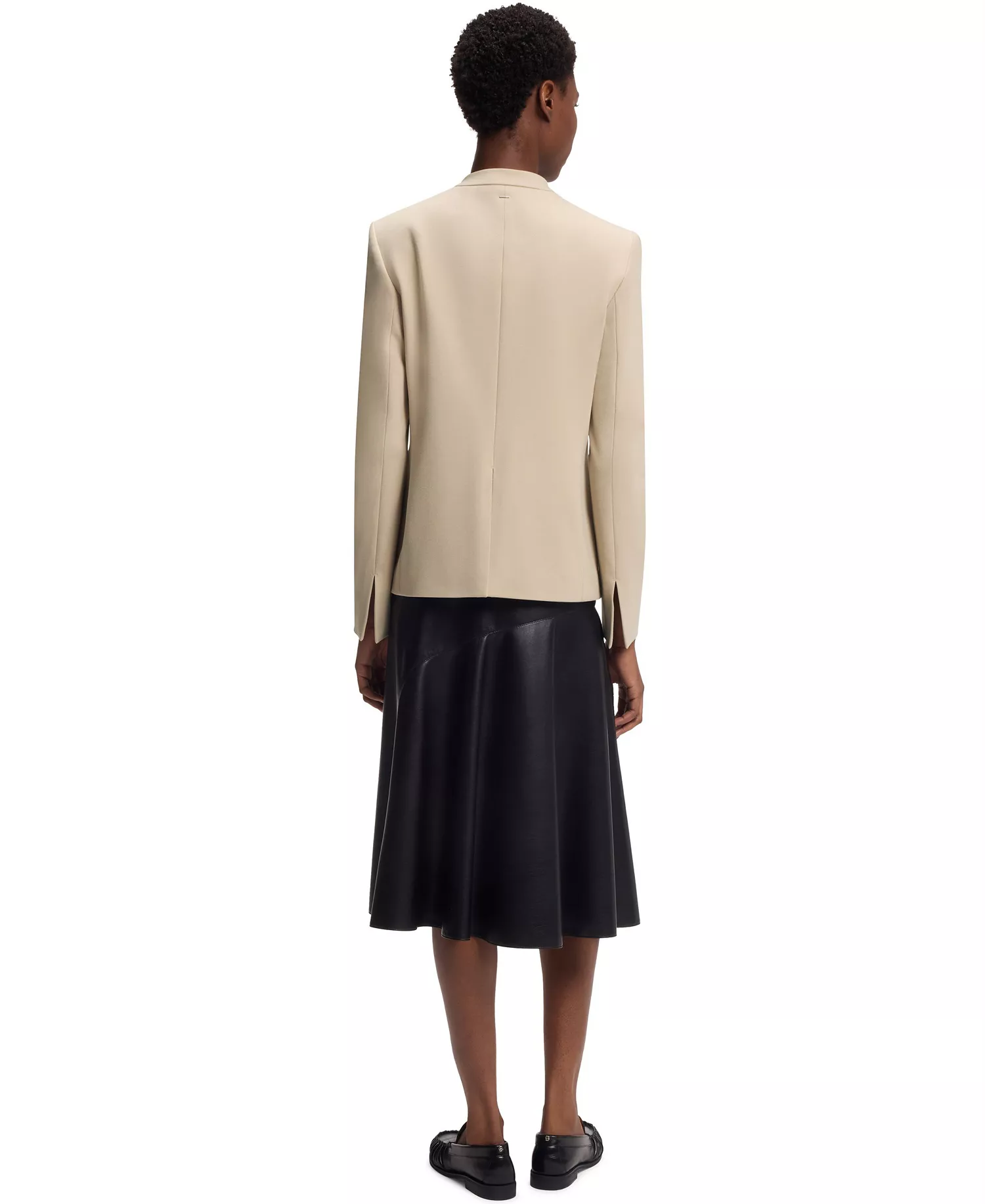 BOSS by Women's Stretch Jersey Regular-Fit Blazer - Open Beige - 0