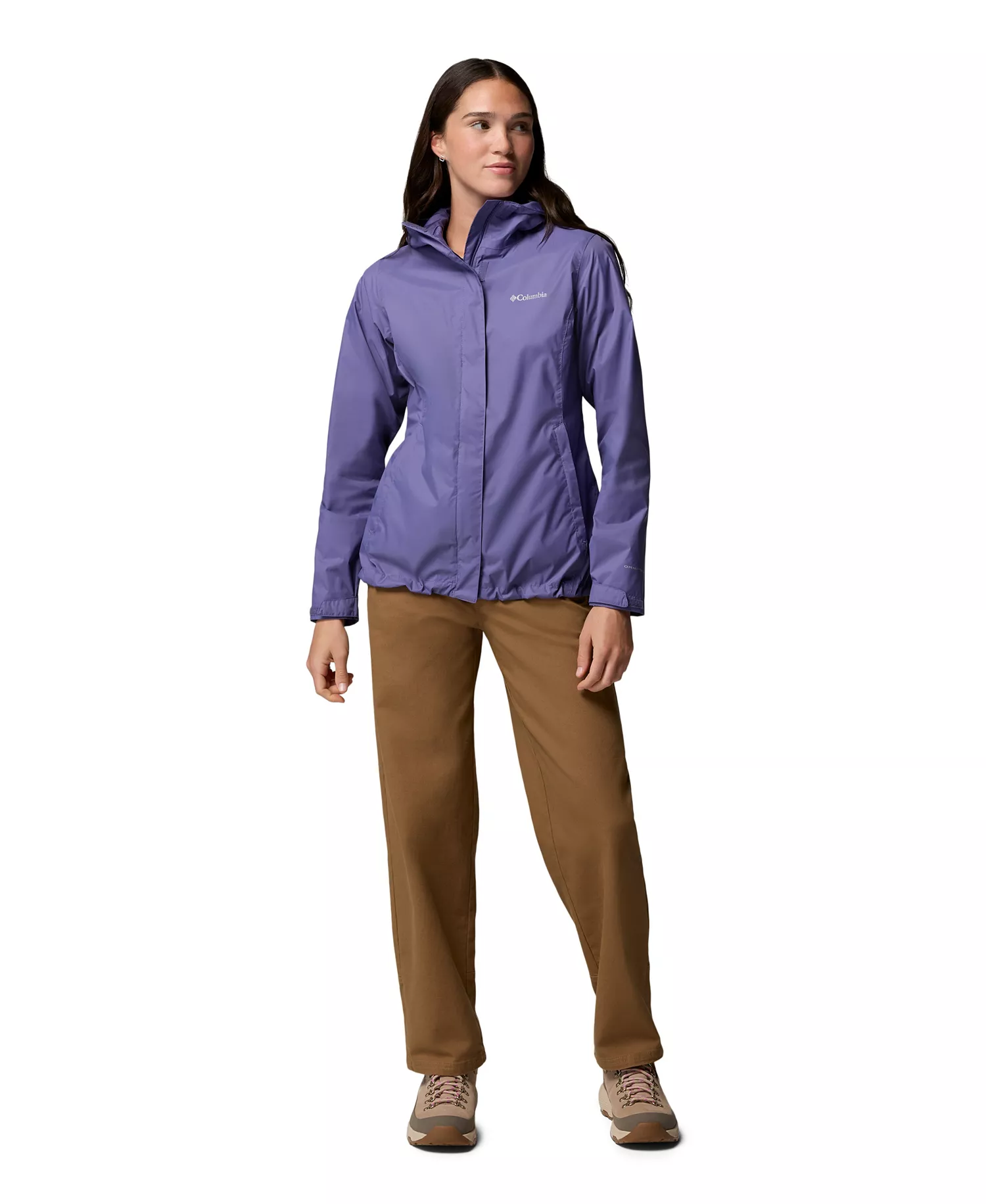 Women's Omni-Tech™ Arcadia II Rain Jacket - Black - L