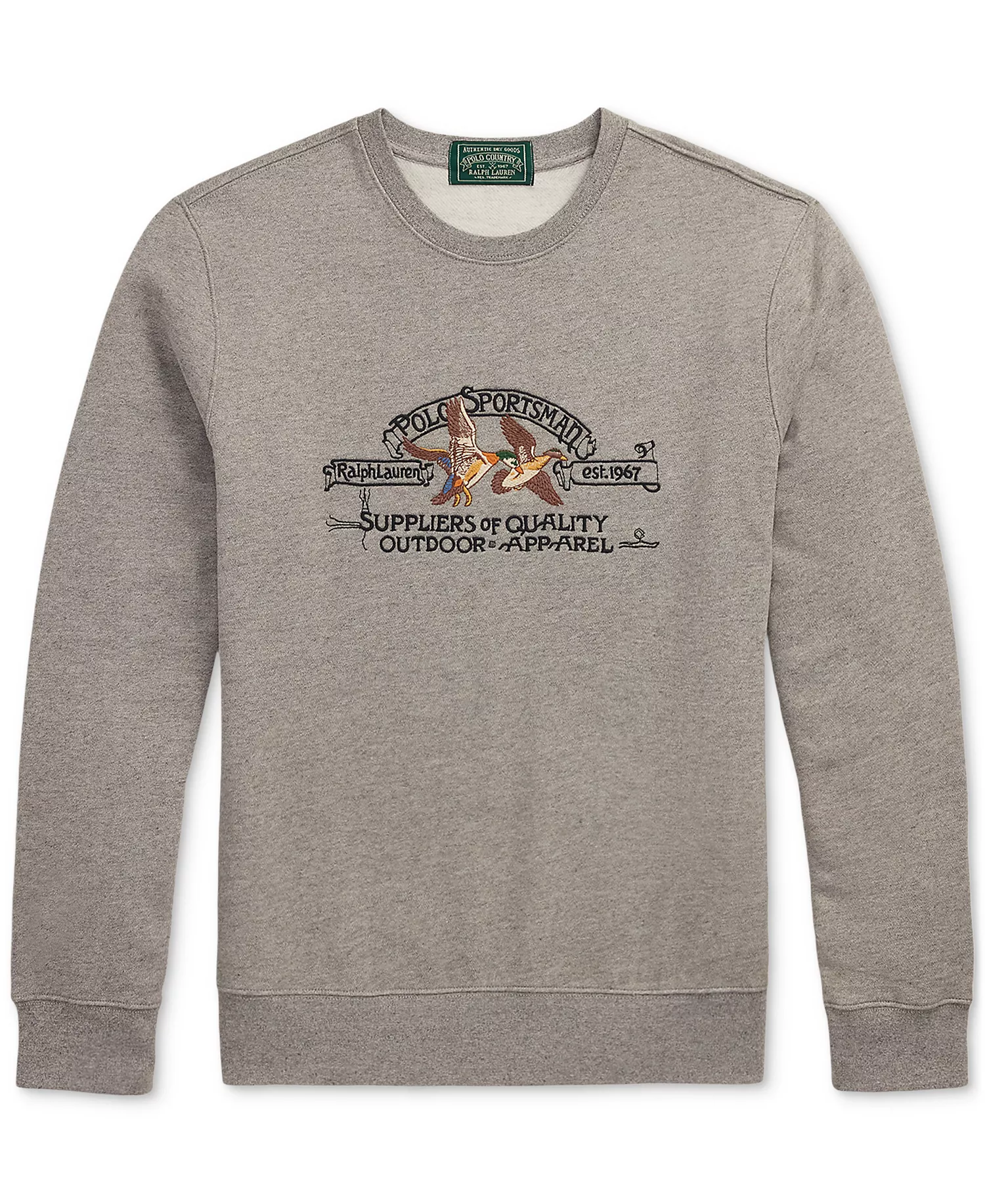 Men's Polo Sportsman Fleece Sweatshirt - Dark Vintage Heather - XS