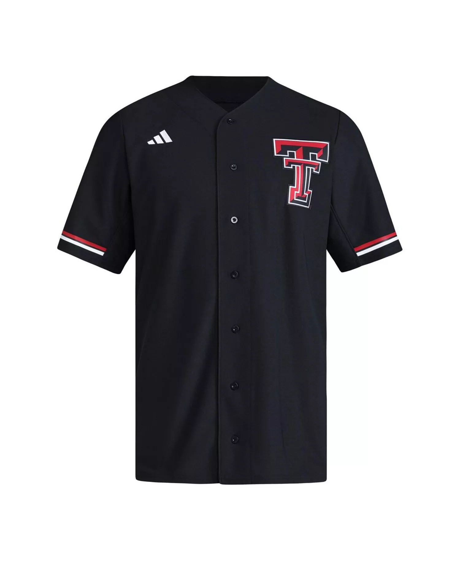 Men's Black Texas Tech Red Raiders Replica Baseball Jersey - Black - L