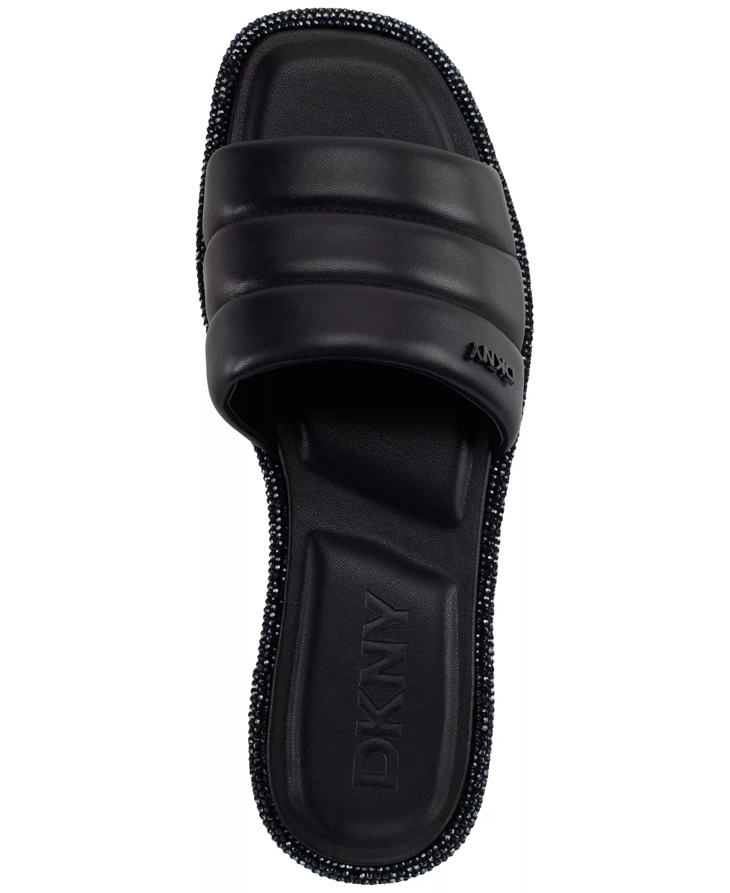 Bethea Quilted Slip-On Slide Sandals - Black - 5.5M