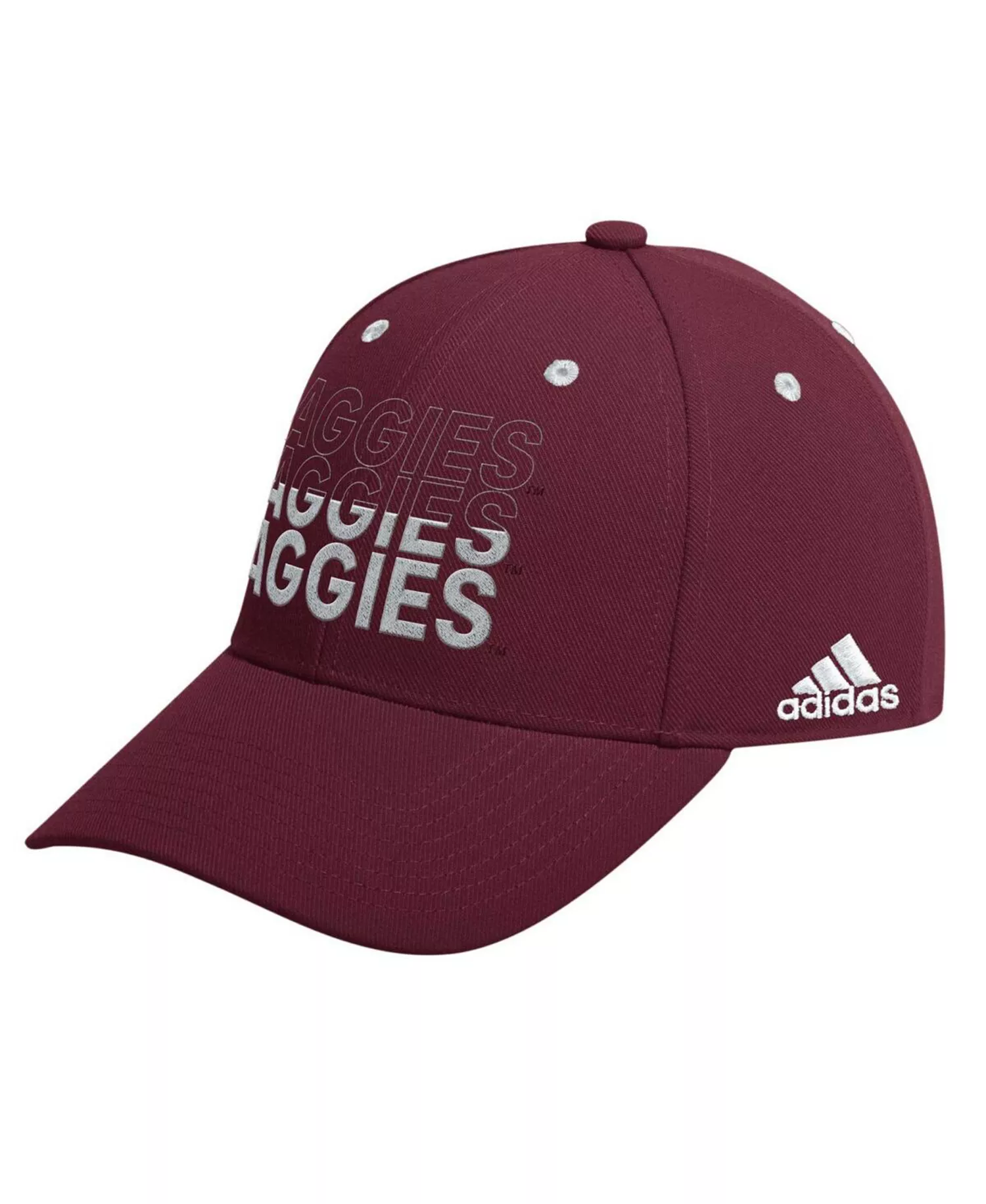 Men's Maroon Texas A&M Aggies Seasonal Half Font Adjustable Hat - Maroon - ONE SIZE