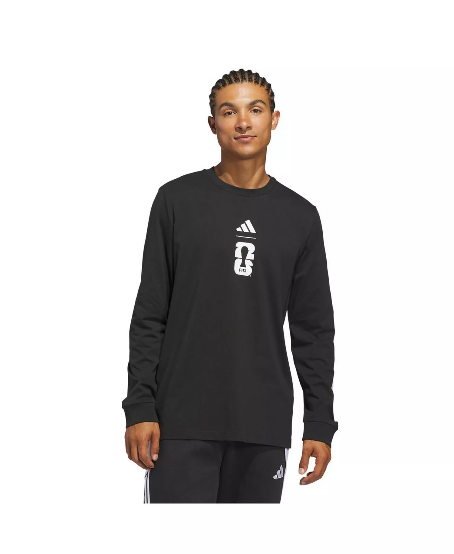 Men's Black 2026 FIFA World Cup Graphic Long Sleeve T-Shirt - Black - 2XL