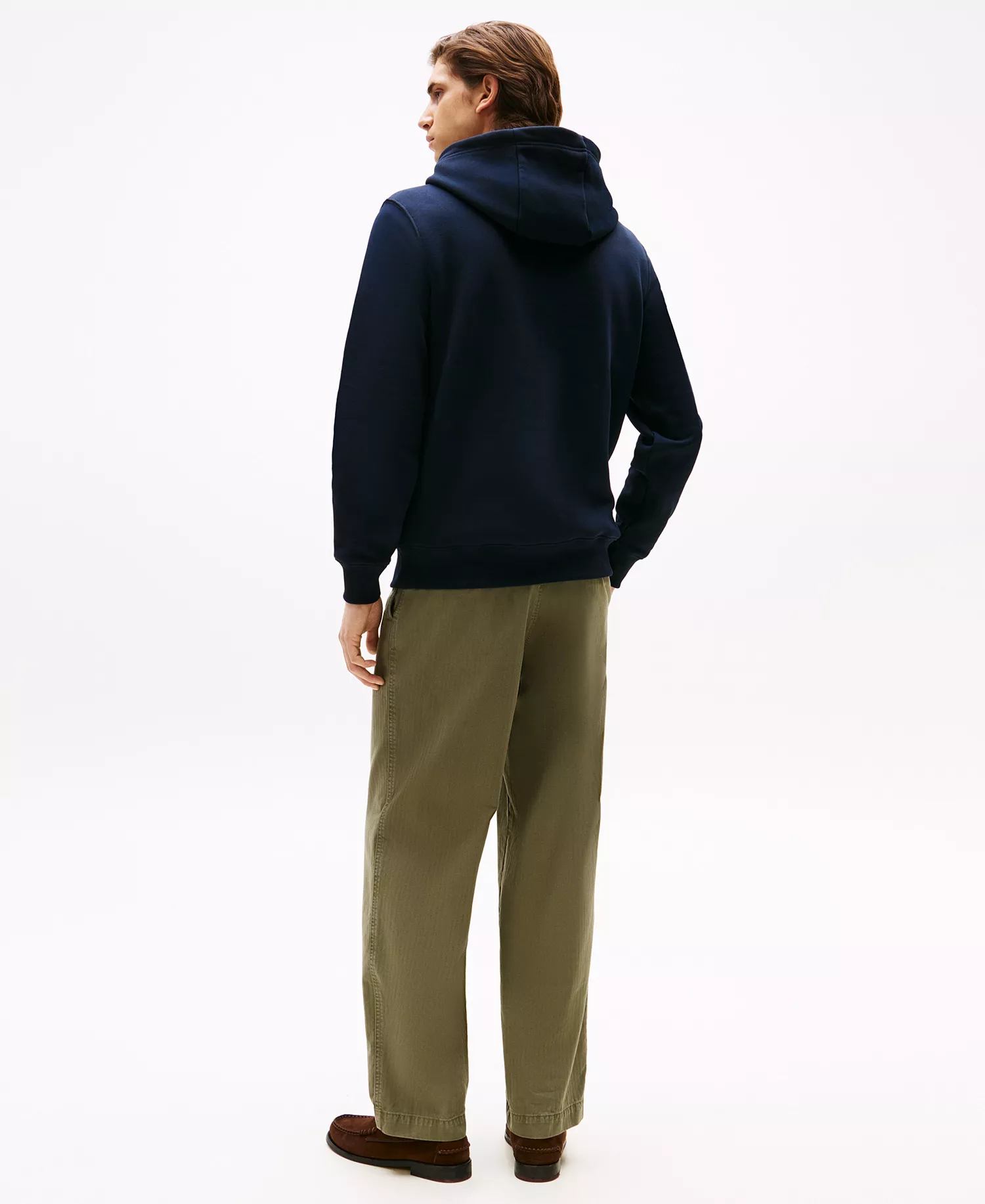 Men's Embroidered Flag Hoodie - Desert Sky - L